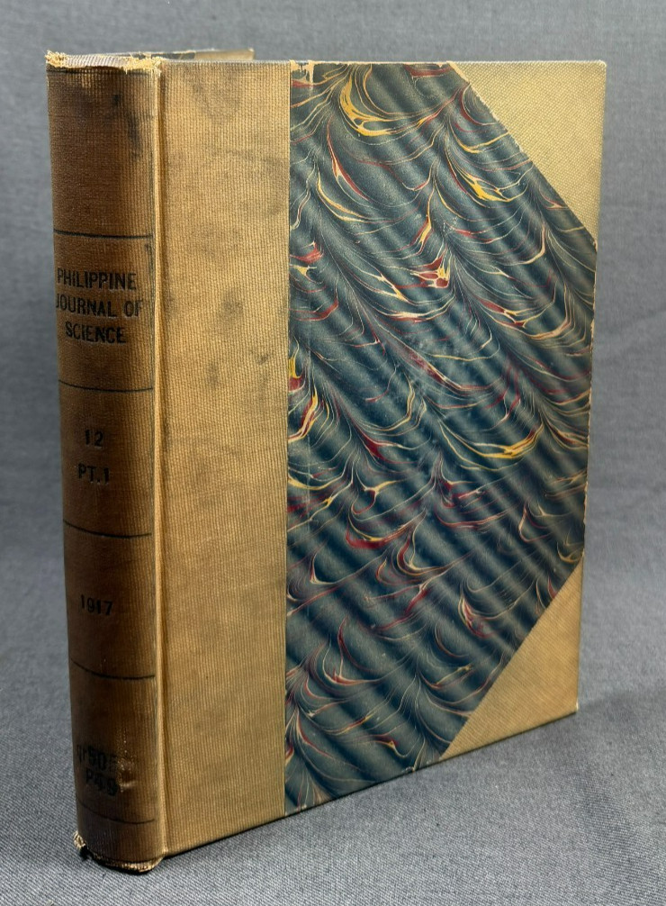 1917 Philippine Journal of Science Bound Volume Chemical Geological Taal Volcano
