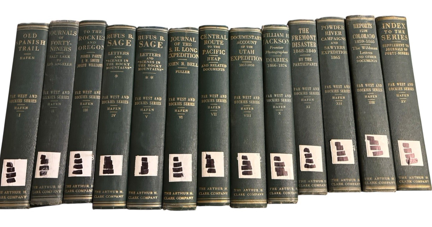 The Far West and Rockies Historical Series 1820-1875 14 Volumes Hardcover