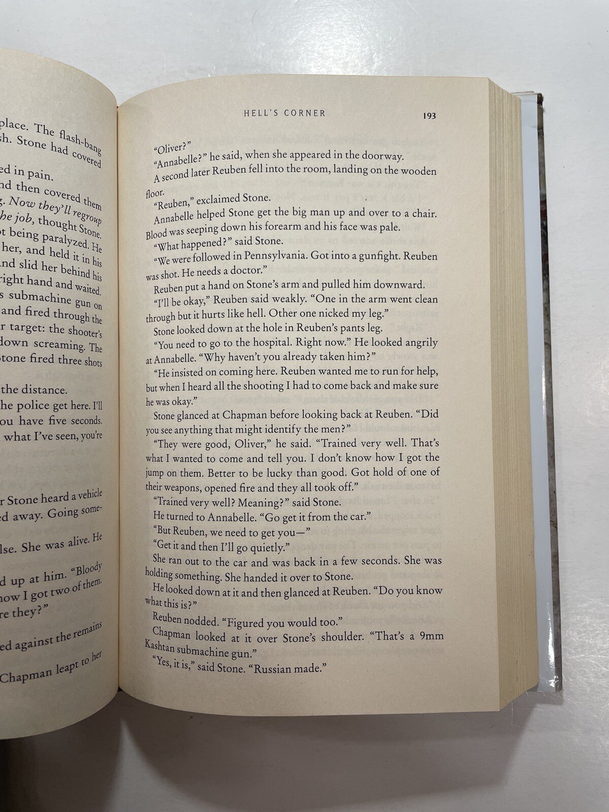 David Baldacci HELL’S CORNER Hardcover First Edition 1st printing dust jacket
