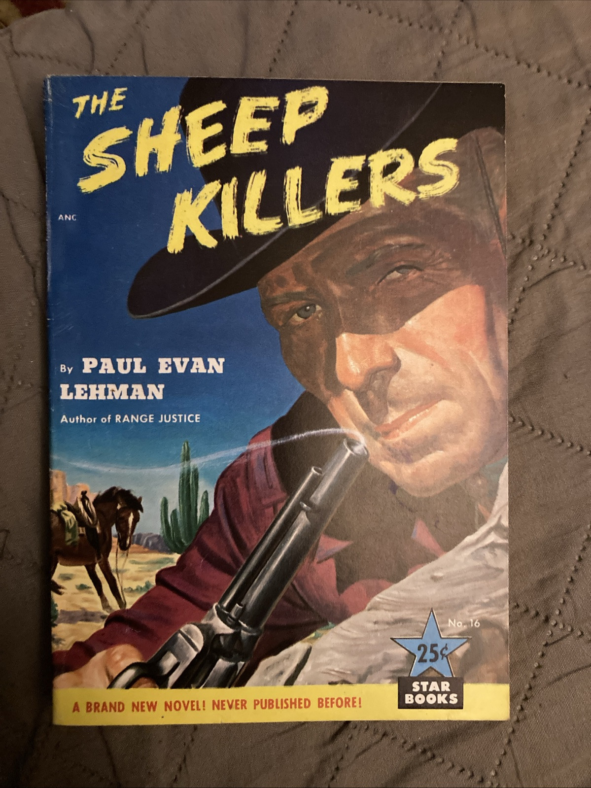 Western Digest Vintage Pb, The Sheep Killers by Lehman, Star Book 16, 1951, NF