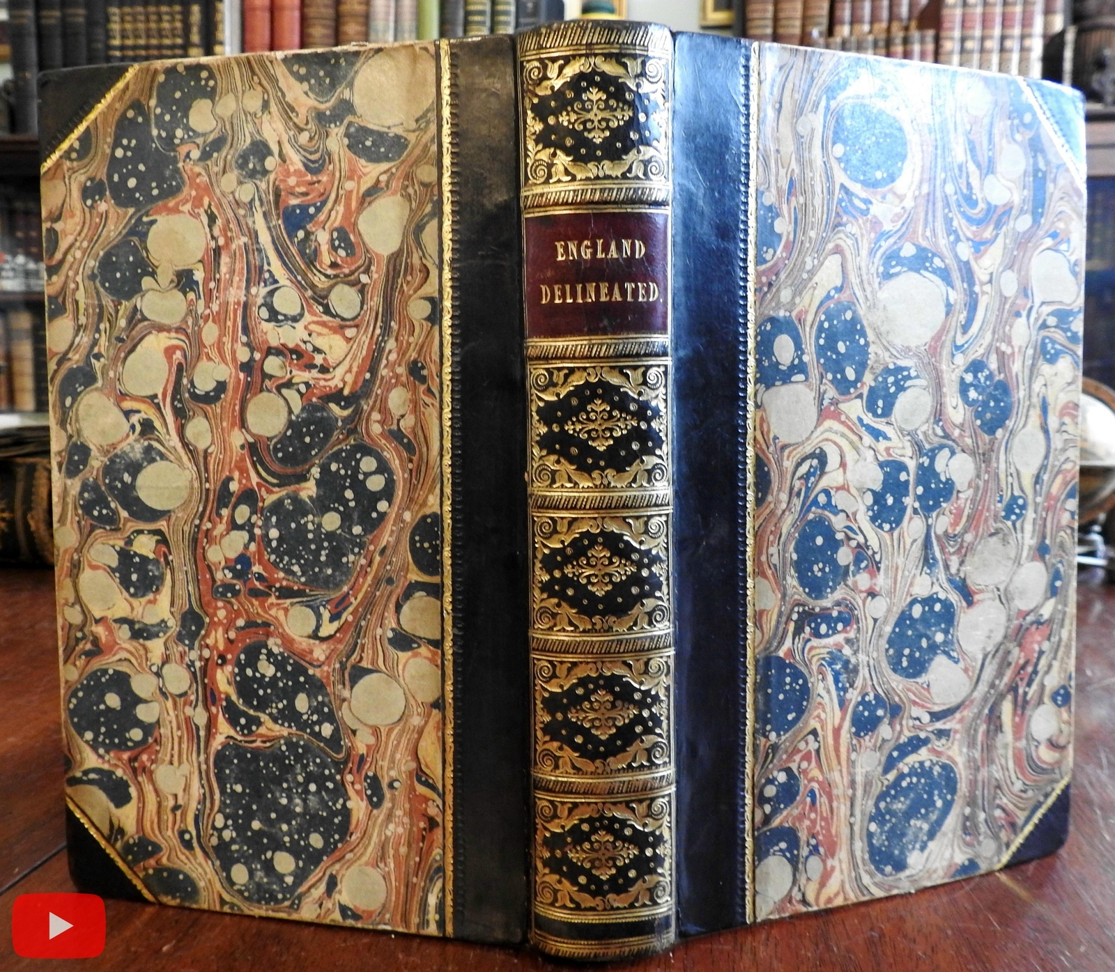 England illustrated 1804 rare fine book w/ 147 engraved views lovely