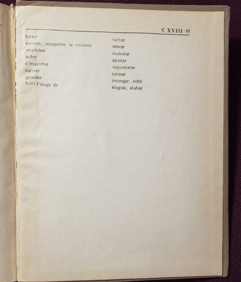 Russian English Spanish Dictionary Illustrated Art 1965 USSR