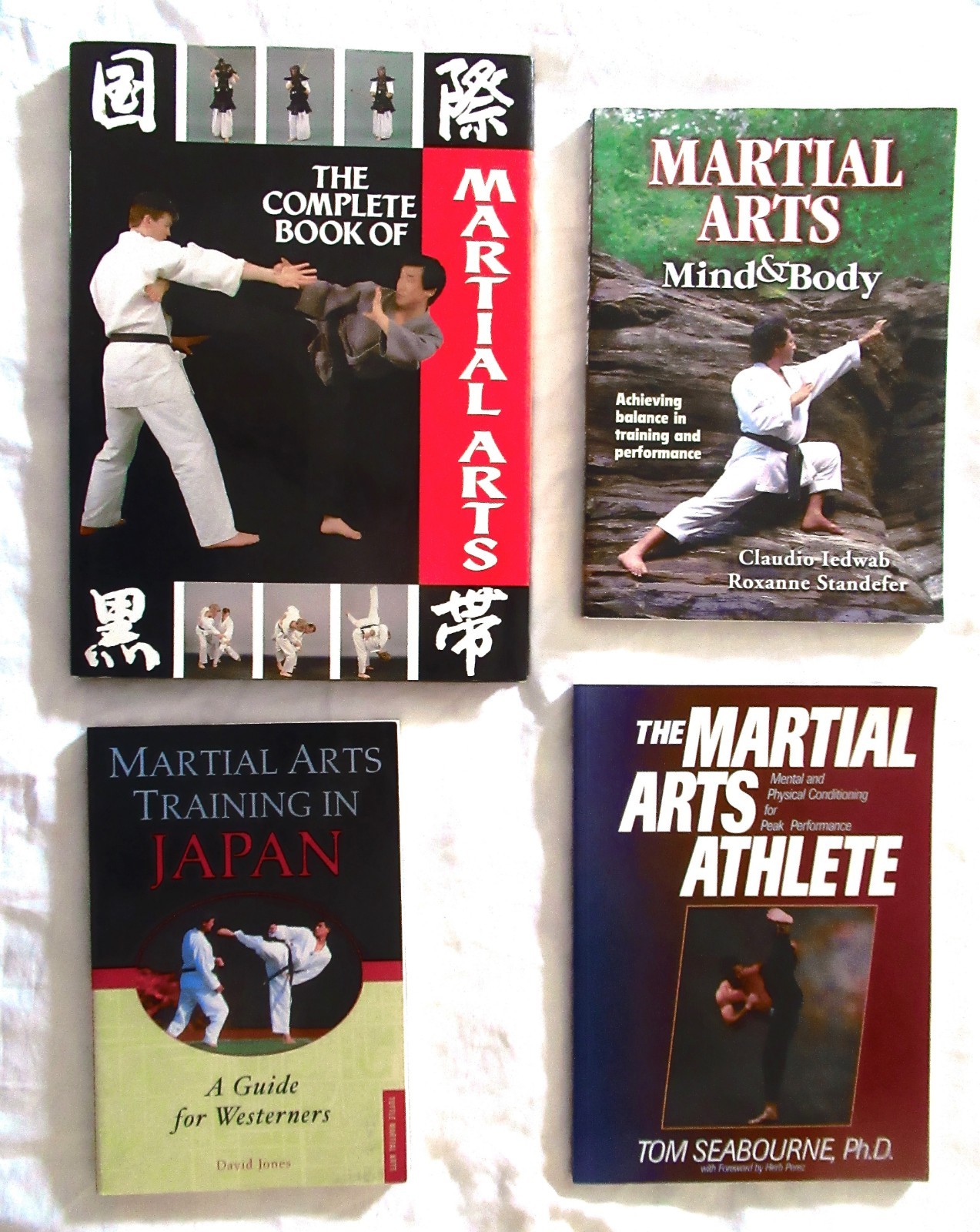 4 Martial Arts Bks MARTIAL ARTS TRAINING IN JAPAN Jones MARTIAL ARTS ATHLETE + 2