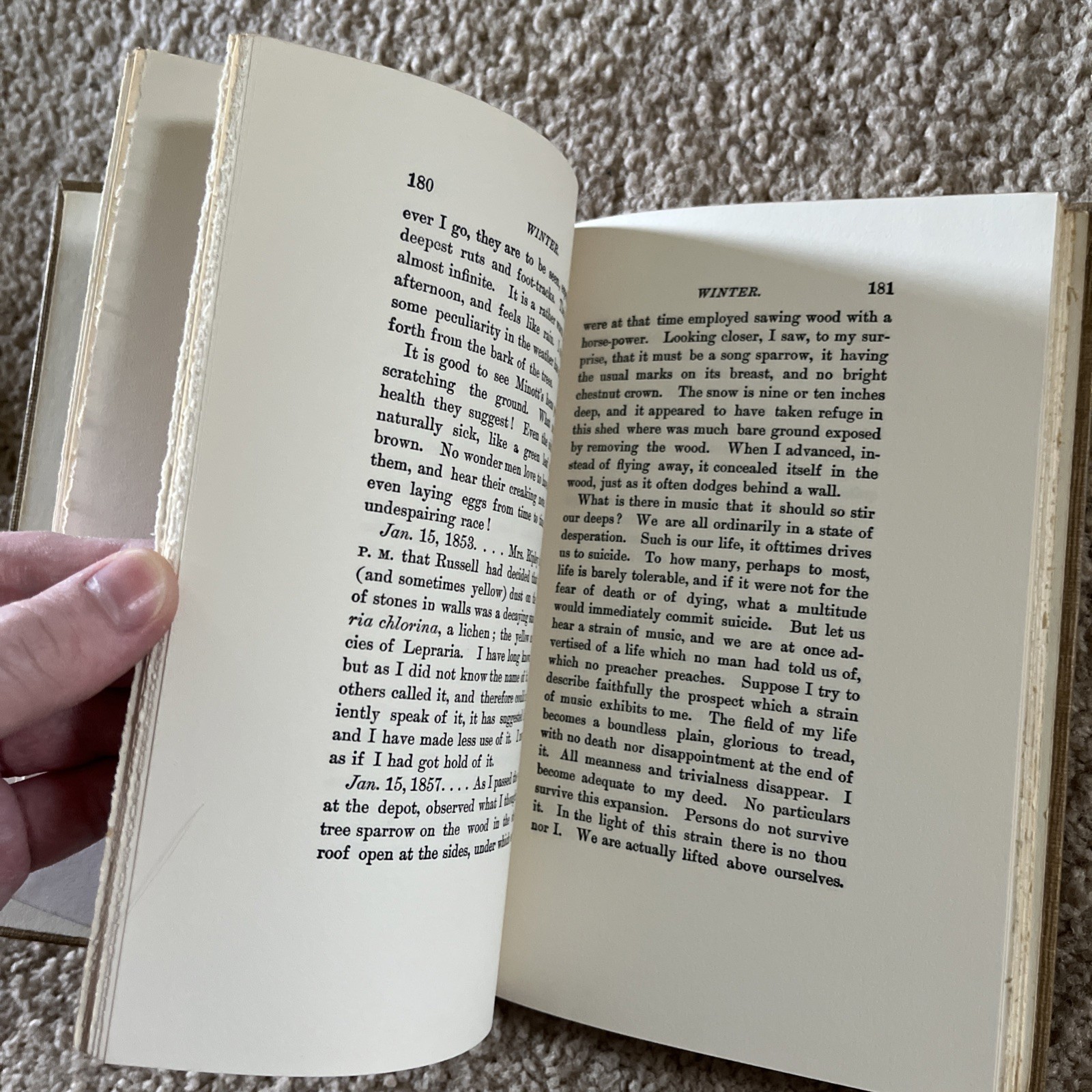 Winter at Walden Thoreau Henry David Hardcover Riverside Press 1964 Limited 400