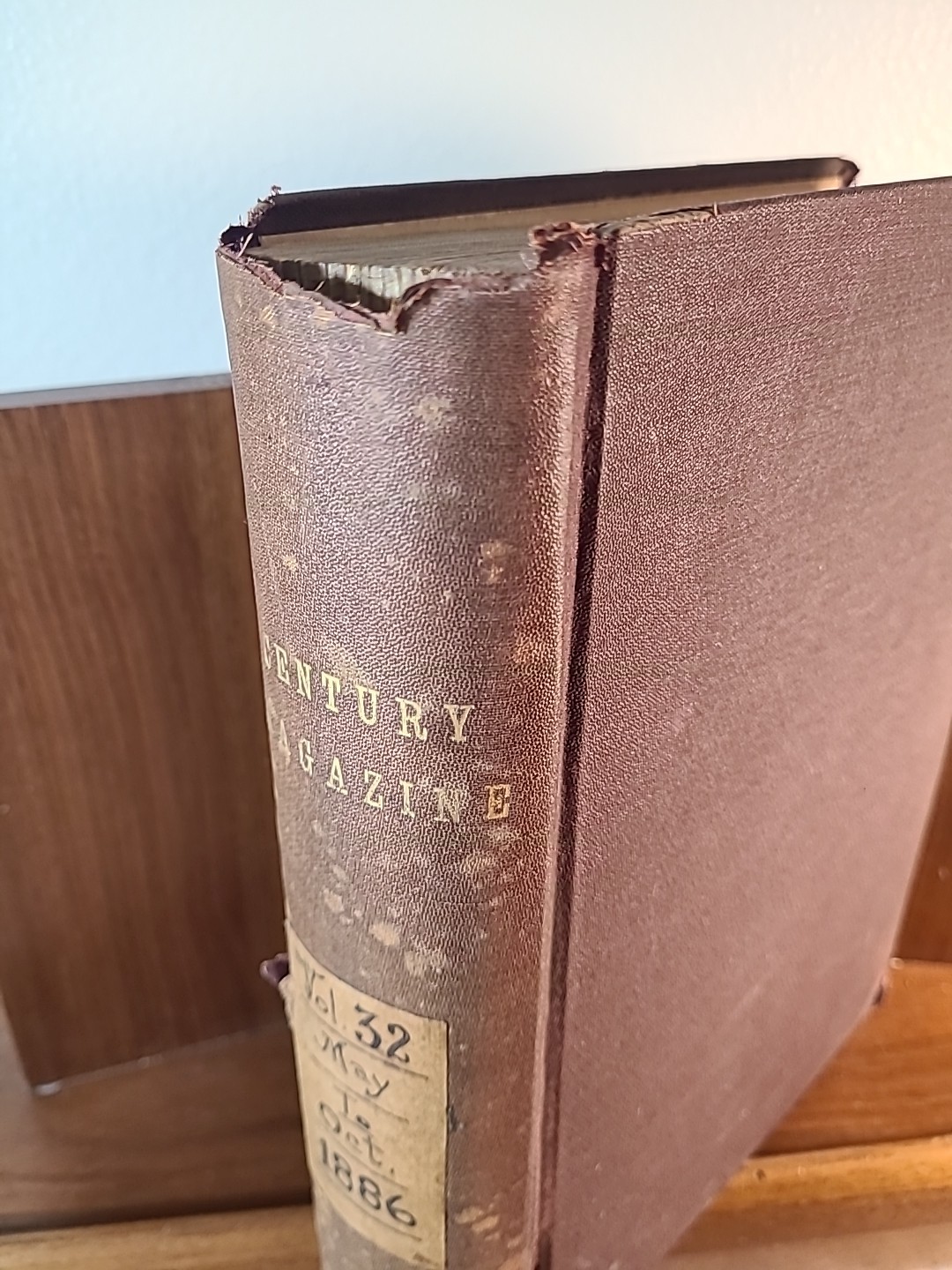 Bound Magazine The Century Illustrated Monthly: May To October 1886, Volume 32