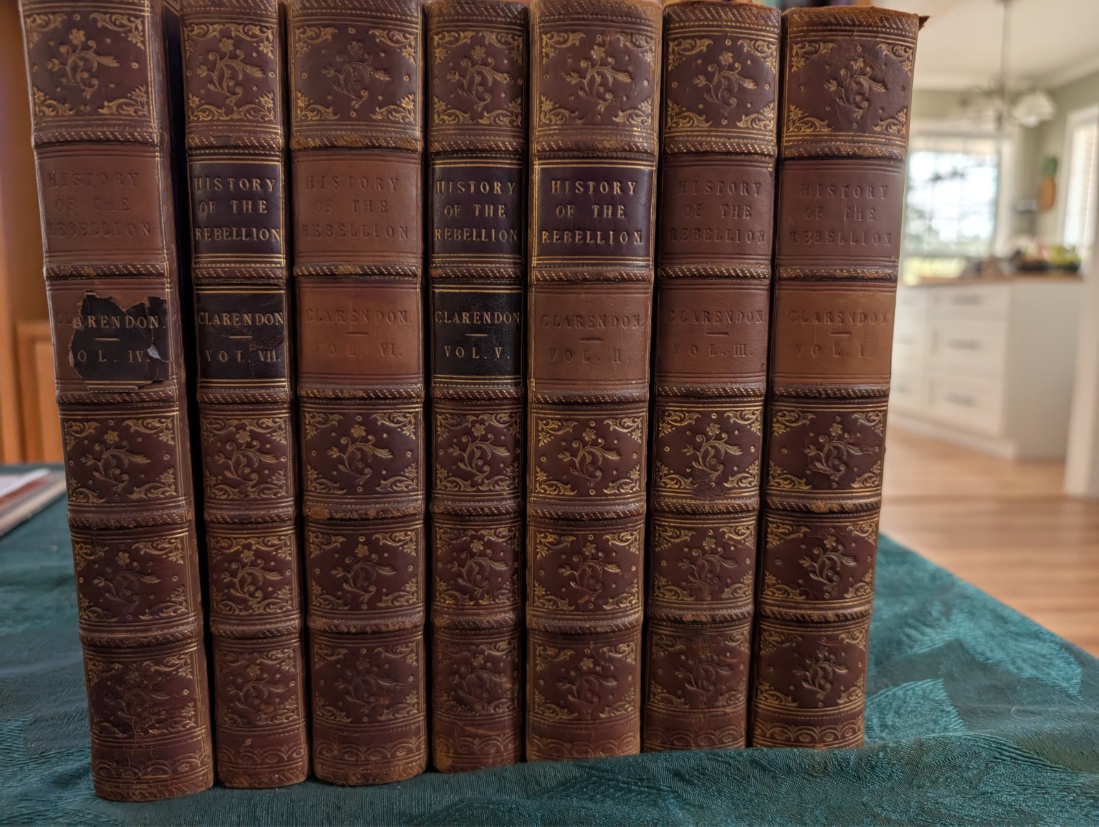 7 Volumes CLARENDON 1849 The History of the Rebellion and Civil Wars in England