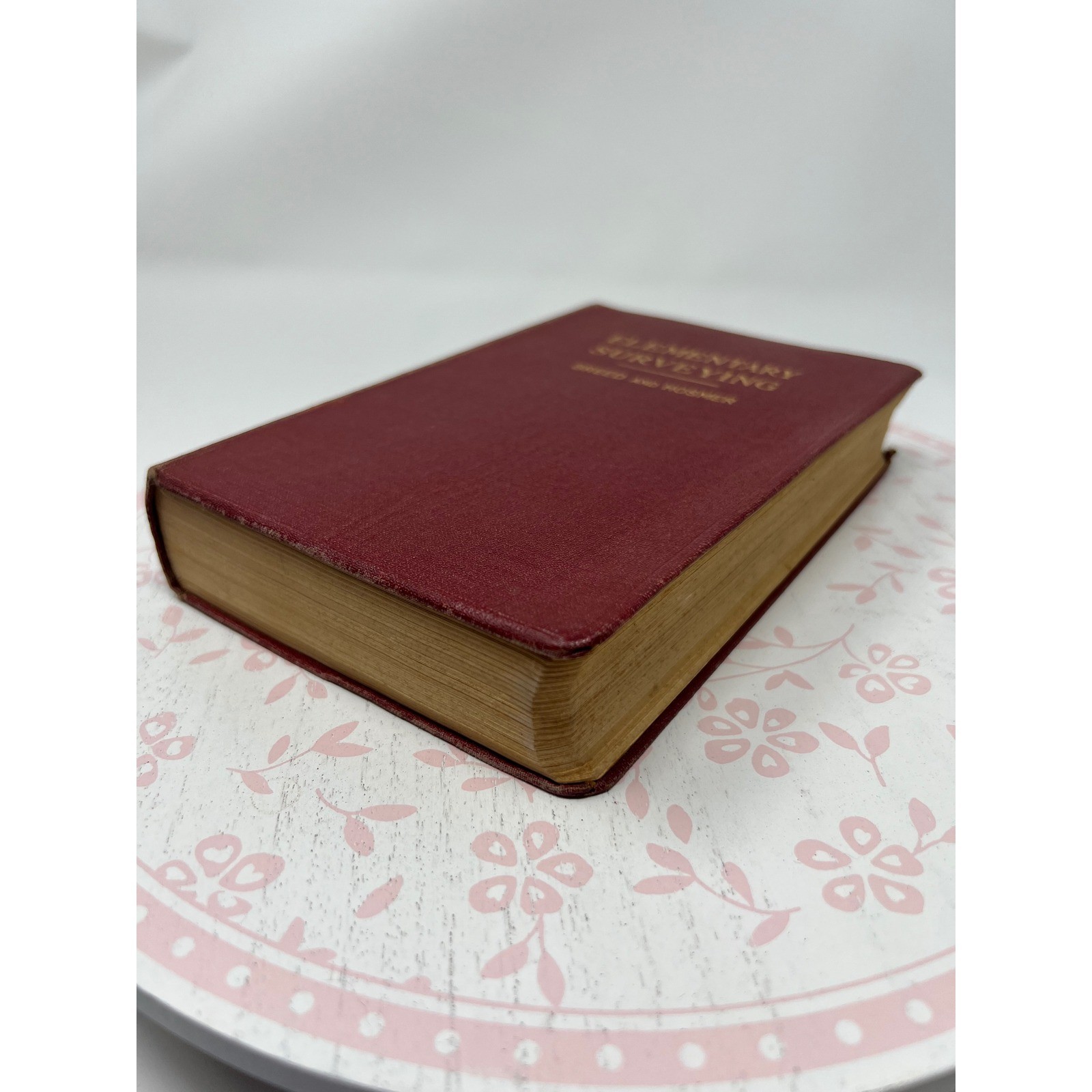 Elementary Surveying Vol. 1 JOHN WILEY & SONS Book 1945 8th Ed Breed Hosmer Vtg