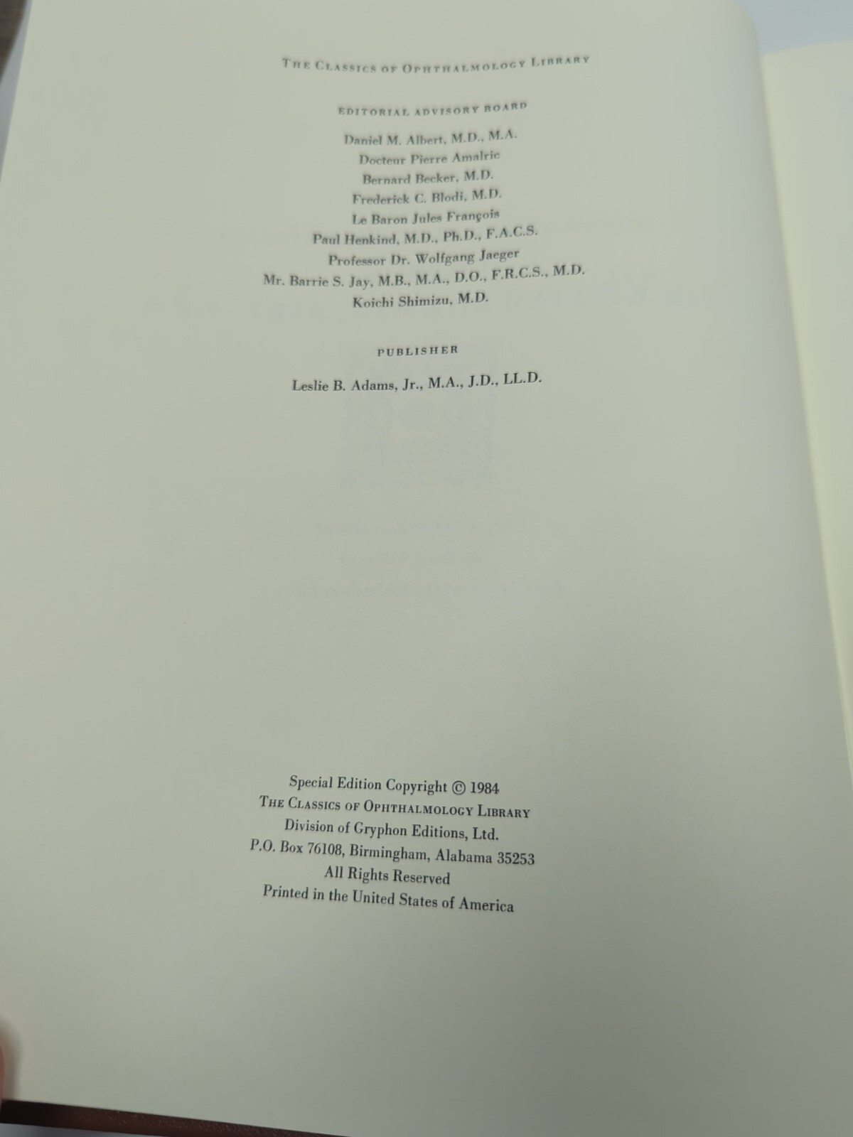 The Collected Papers Sir William Bowman 1984 Classics Ophthalmology Library