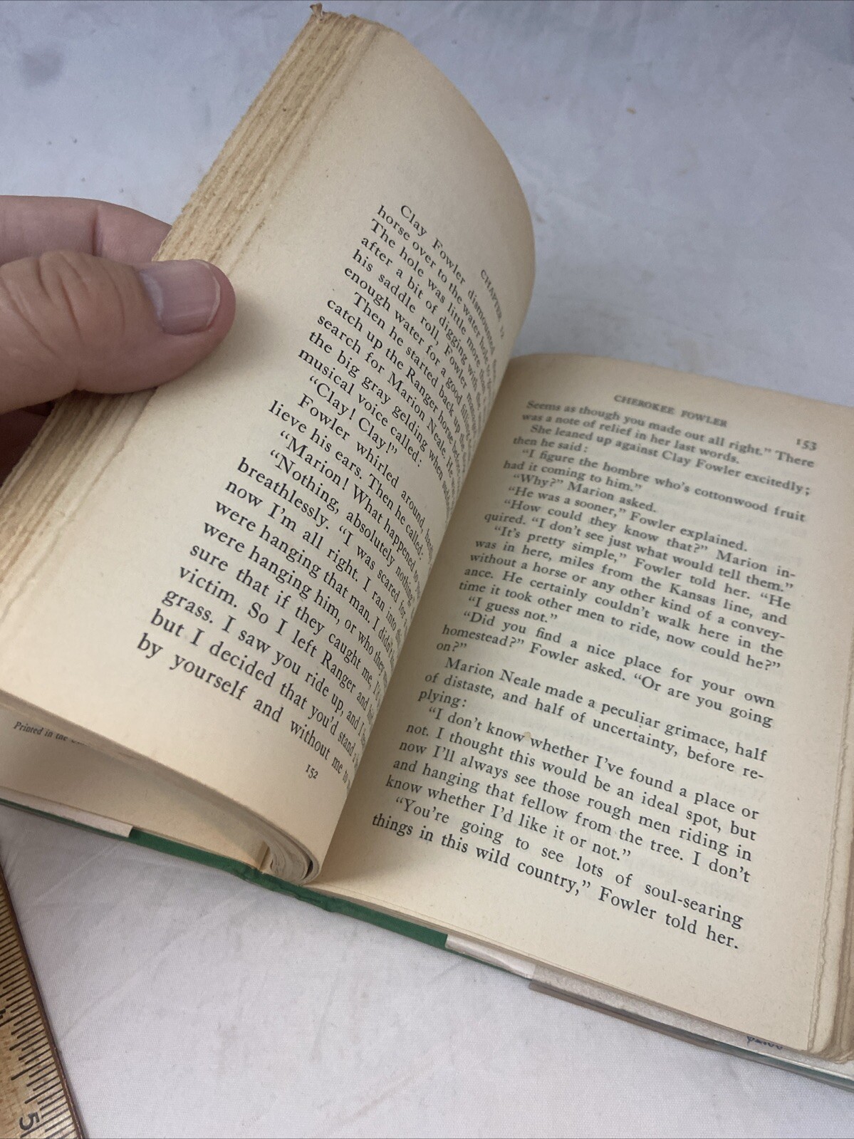 Cherokee Fowler by Chuck Stanley (Phoenix Press, 1945, HCDJ) Vintage Western