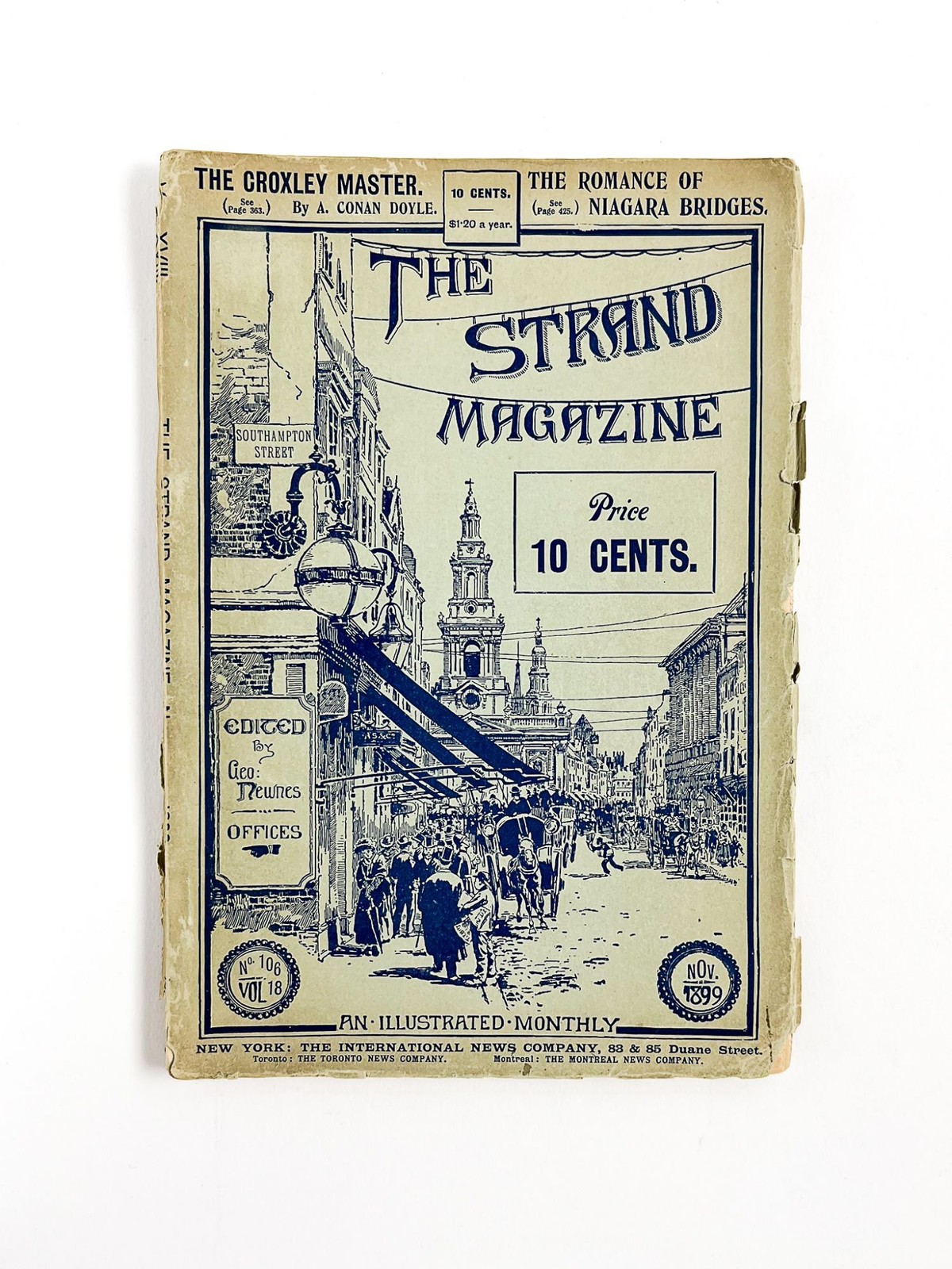Arthur Conan Doyle / Croxley Master Pt 1 in THE STRAND MAGAZINE Vol 18 No 1st ed