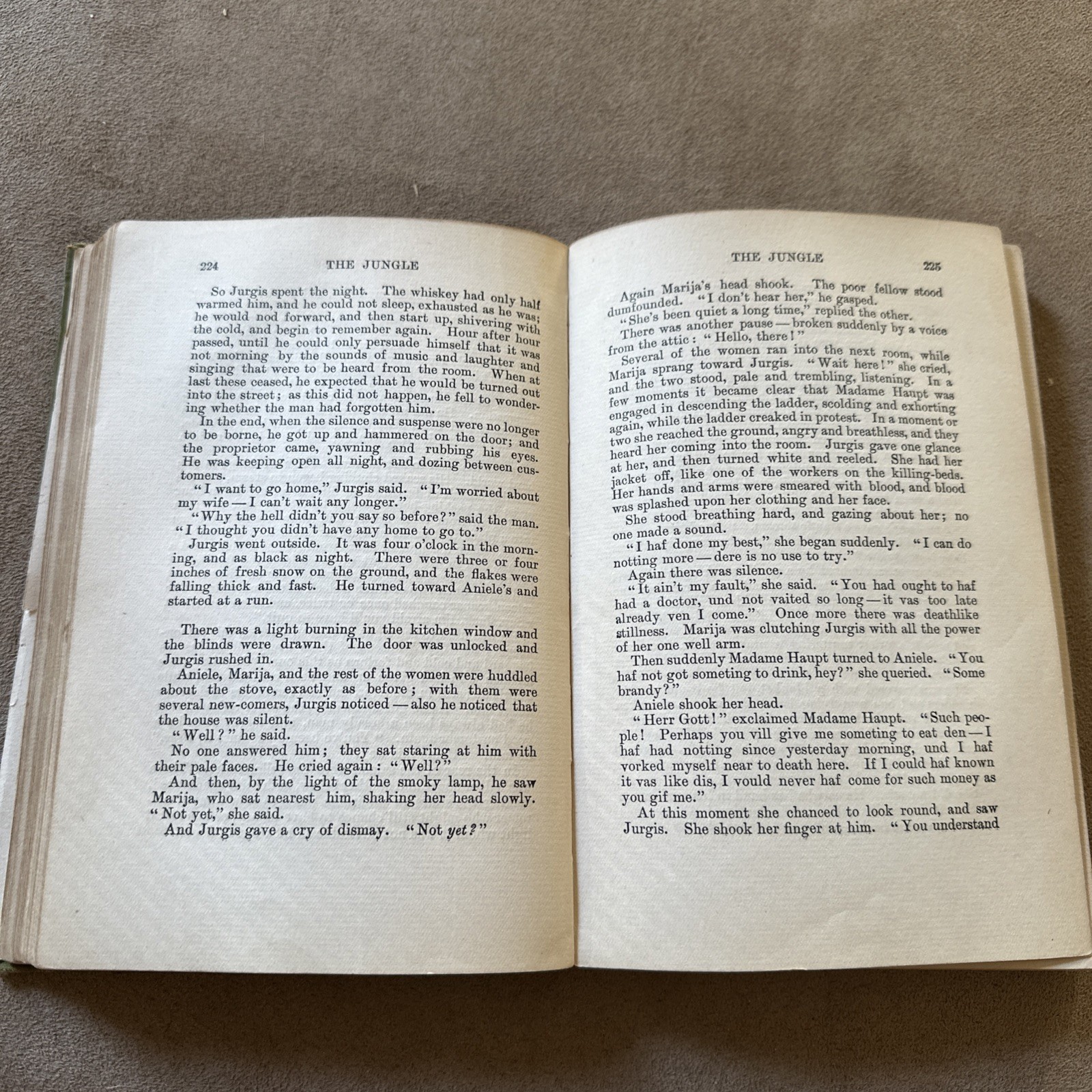 The Jungle Upton Sinclair Book 1906 1st ed 1st Printing February Antique
