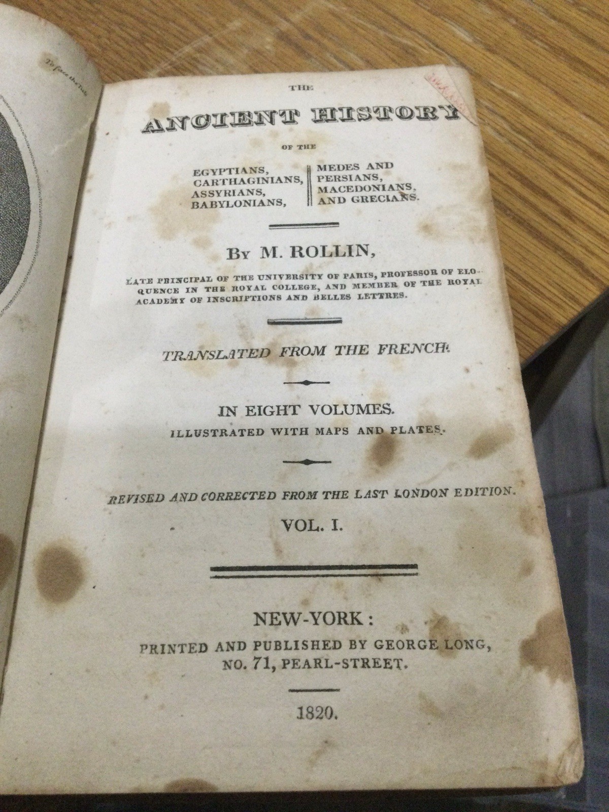 Rare Oracles, Soothsayer, & Demons observation- 1820 Rollin Ancient History Book