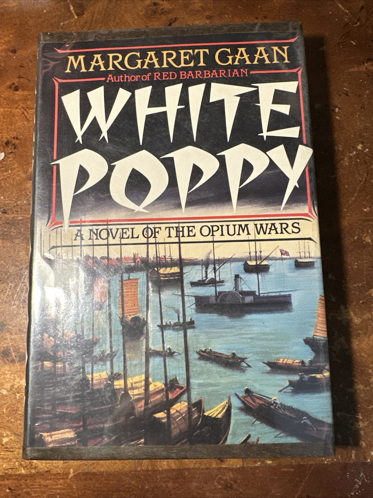 White Poppy Margaret Gaan 1985 1st Edition HCDJ Ex-Library Ships Immediately
