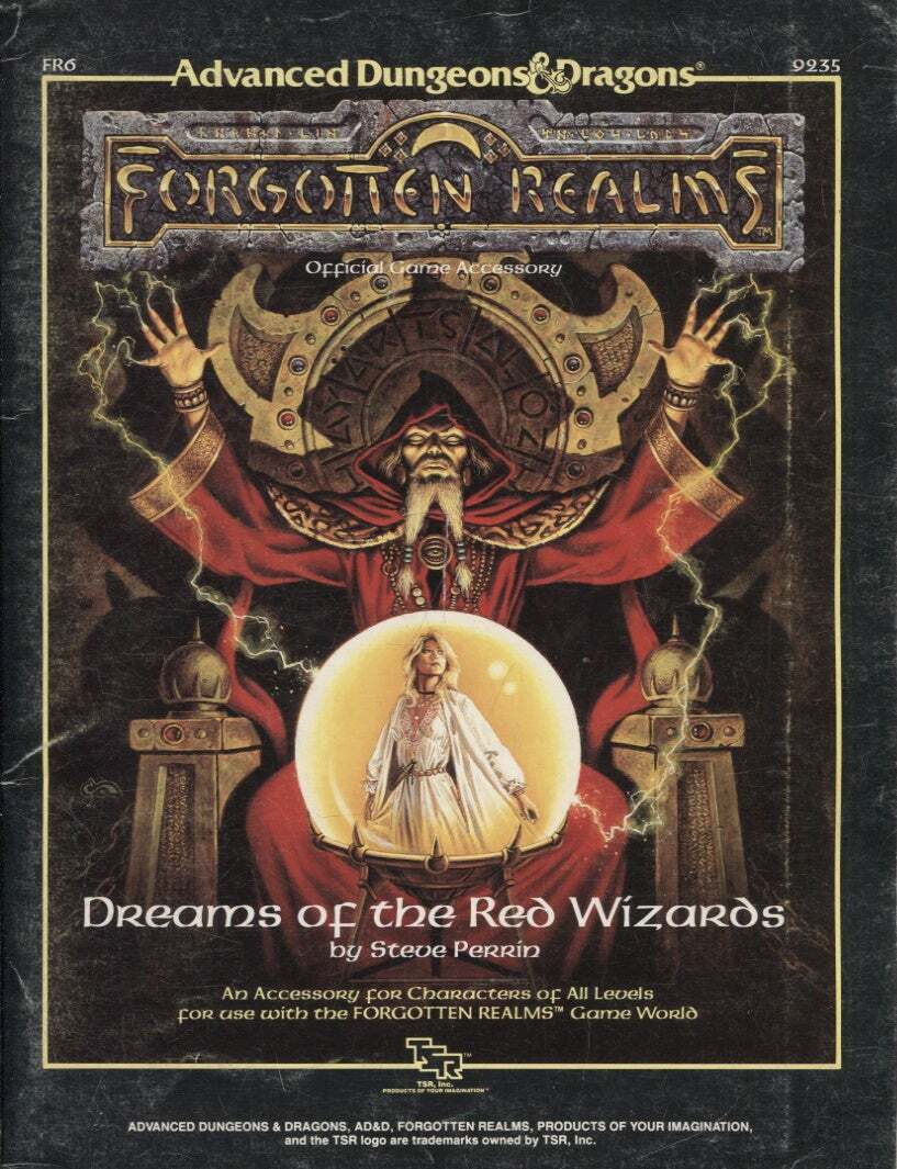 Steve Perrin / Dreams of Red Wizards Advanced Dungeons and Dragons Forgotten