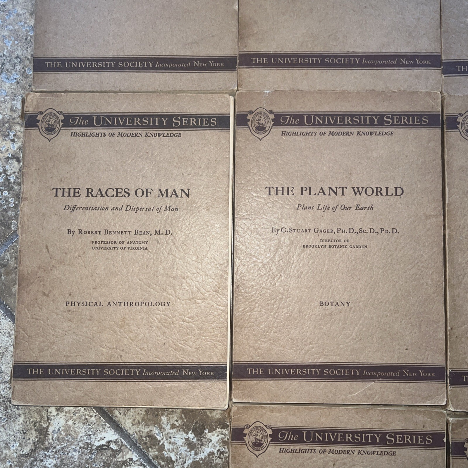 University Series Highlights Of Modern Knowledge Science Books 1930s SET Of 10