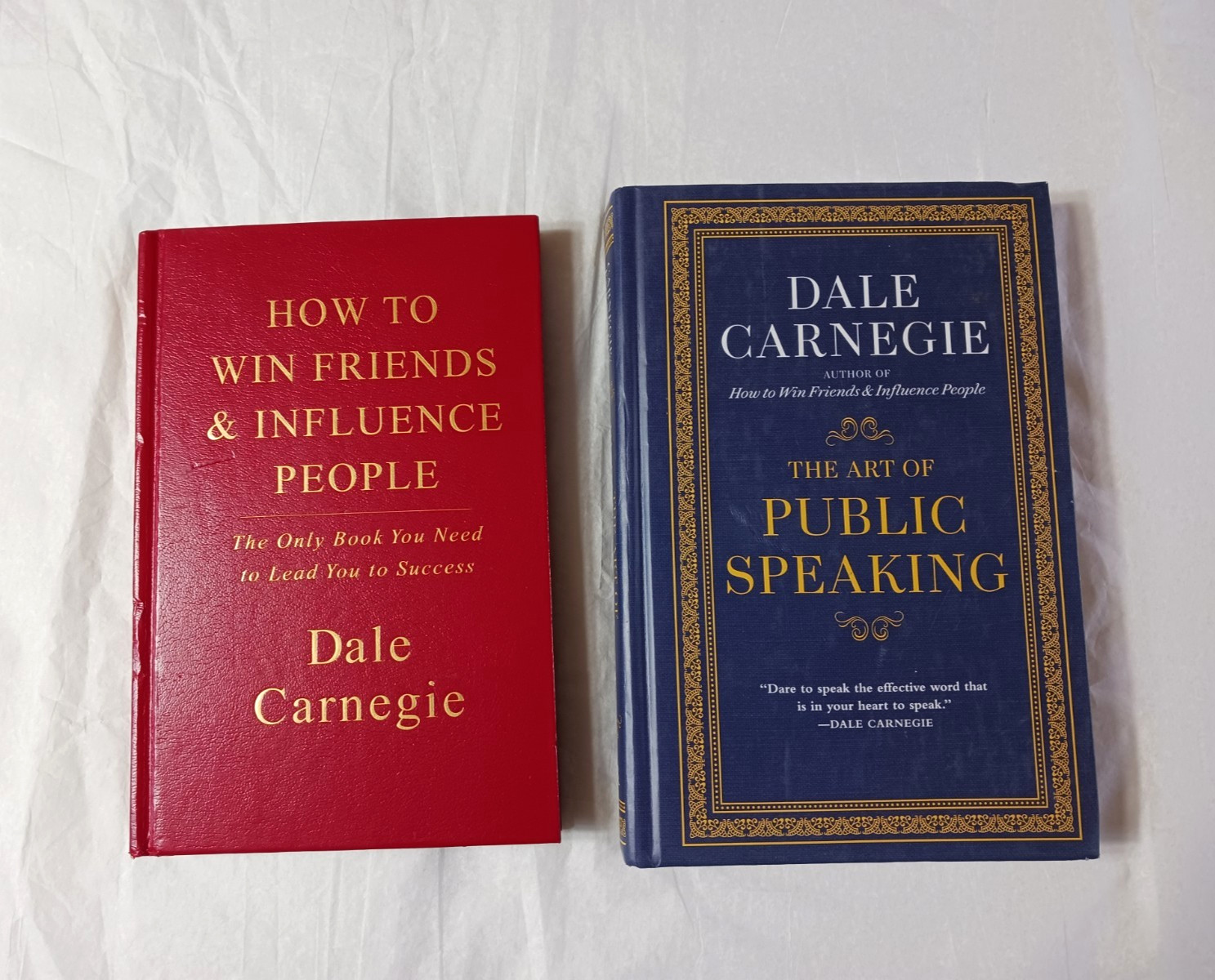 Lot of 2 Dale Carnegie – How to Win Friends and Influence People + 1 -Hard Cover