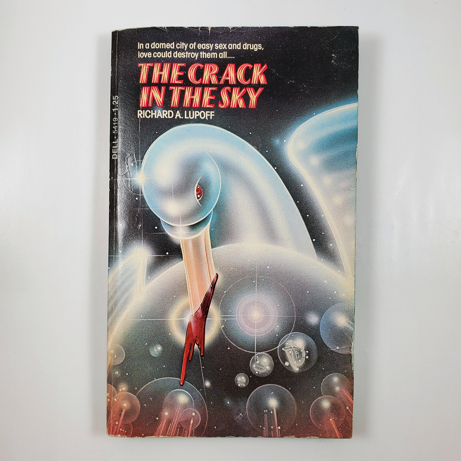 The Crack in the Sky by Richard A. Lupoff Vintage Sci-Fi 1976 Dell 1st Printing