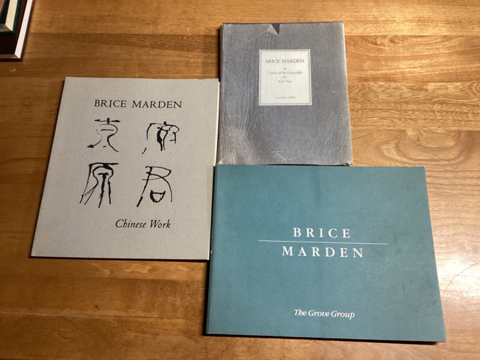 1988-1997 Rare Gallery Catalogues On The Art Of Brice Marden – See Below