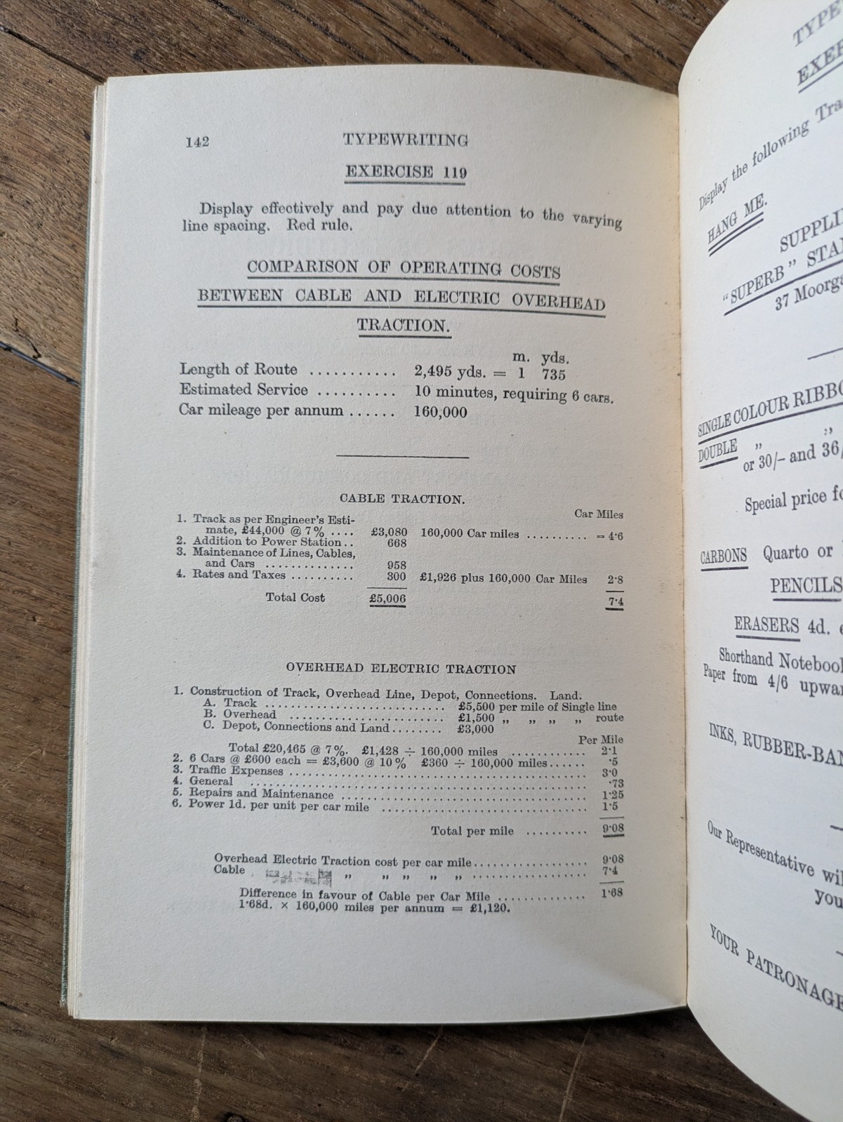 Typewriting. A Practical Manual. W.G. Brittain. H/B 1925. Clerical/Secretarial