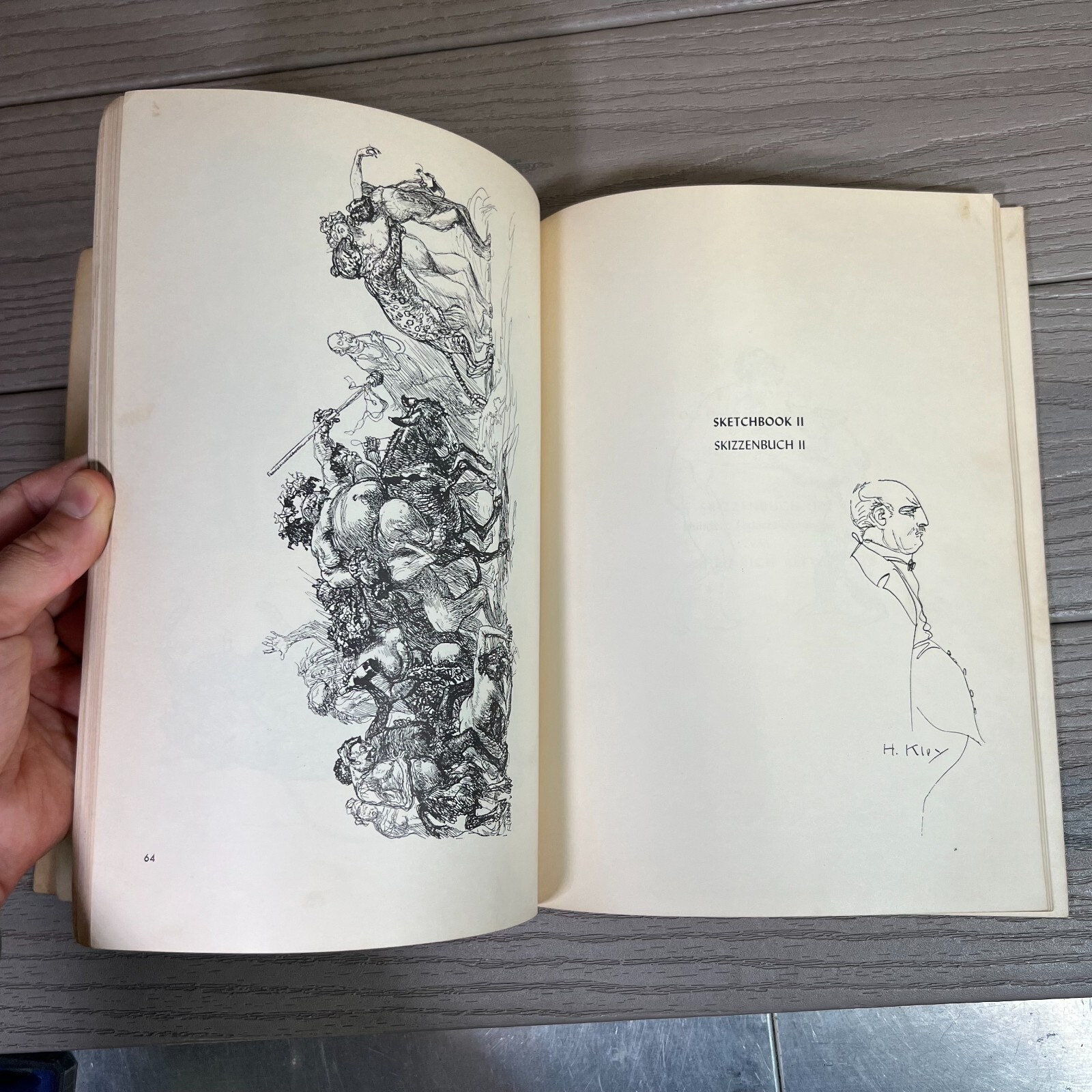 1961 Dover DRAWINGS OF HEINRICH KLEY 200 Drawings fantasy humor FIN DE SIECLE pb