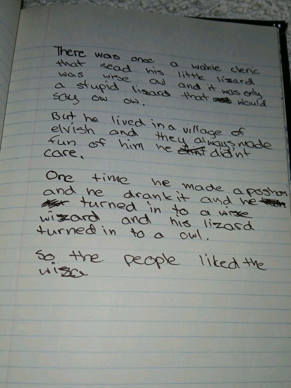 Vintage 1980s Kids Hand Written Journal Diary Dungeons Dragons Fantasy Stories