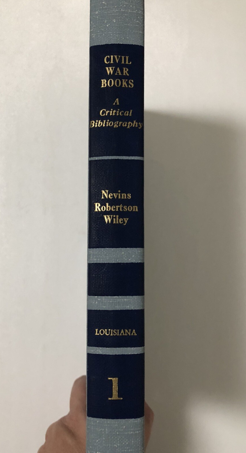 Civil War Books: A Critical Bibliography Vol 1 by Nevins, Robertson (1970, HC)