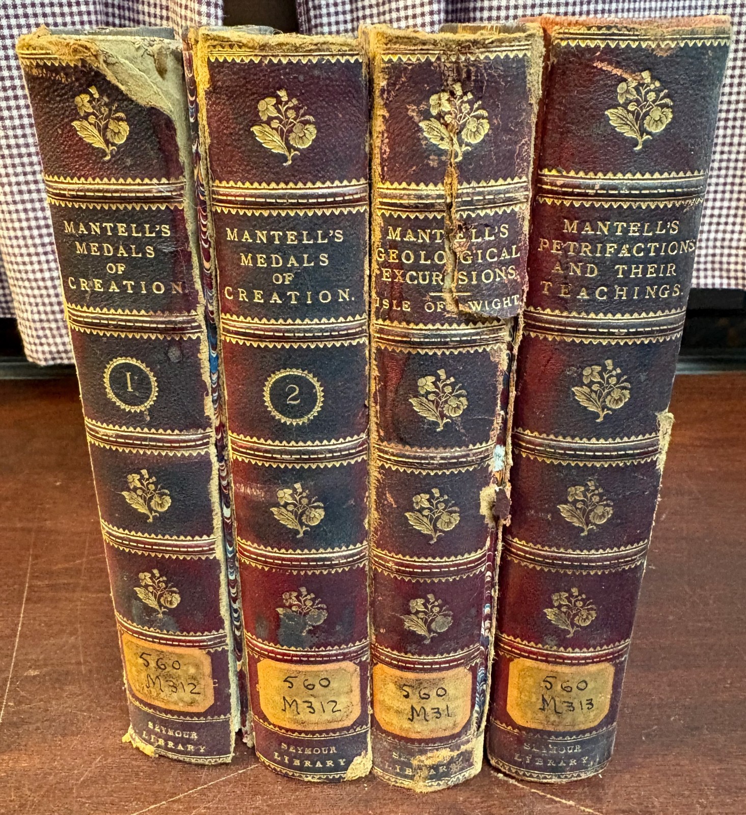 851: Gideon Algernon Mantell: (4) Scarcer 1851-1854 Natural History Volumes