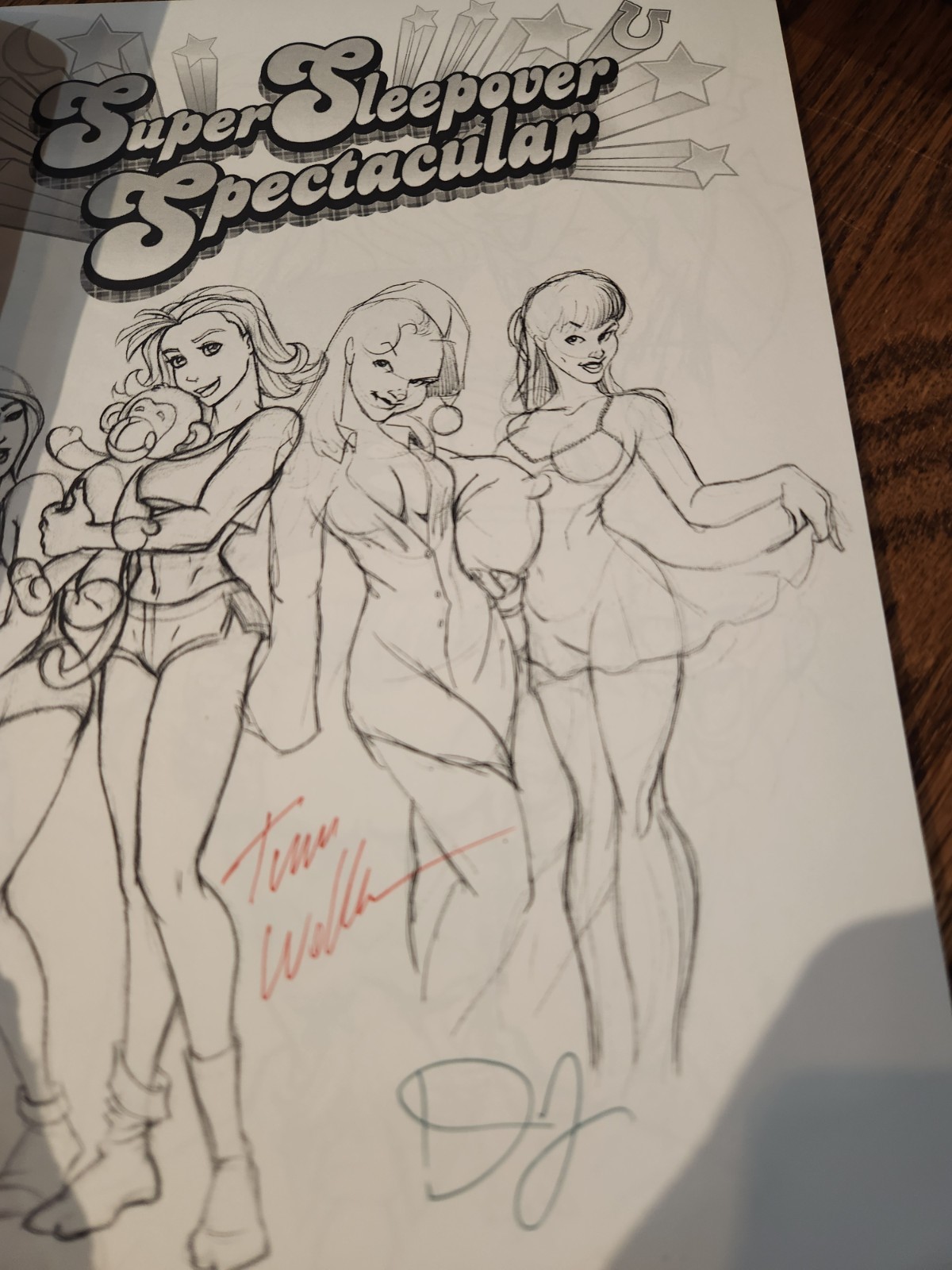 Super Sleepover Spectacular Dunce Cap / Signed Art Book Pinup Graphic Novel