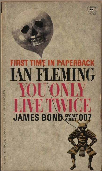 You Only Live Twice Ian Fleming Bond 1st Paperback Signet P2712 Bacon Art Glossy