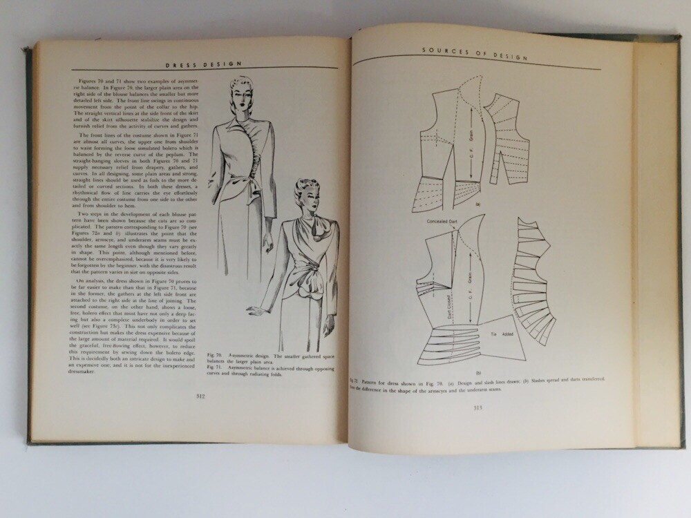 Dress Design: Draping and Flat Pattern Making 1948 Hillhouse Mansfield Vintage