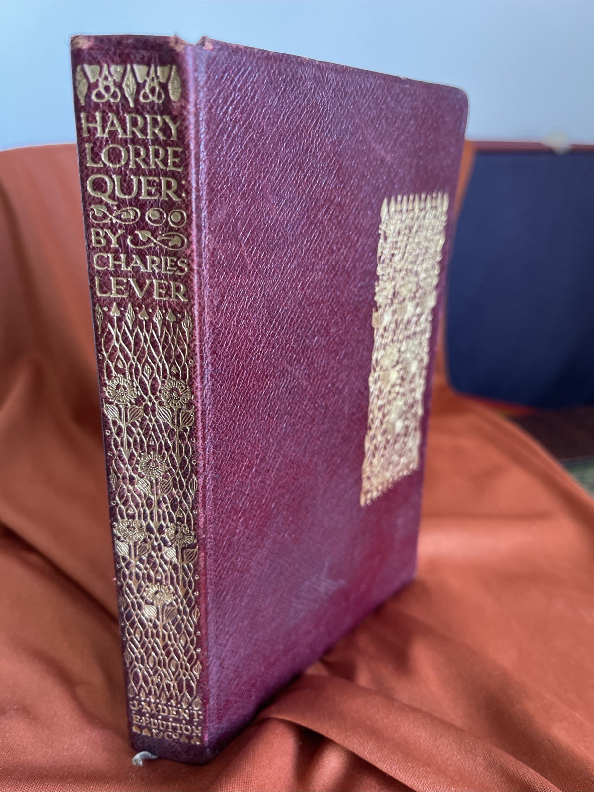 Leather Bound Art Deco Dent Dutton Everyman Harry Lorrequer Charles Lever 1912