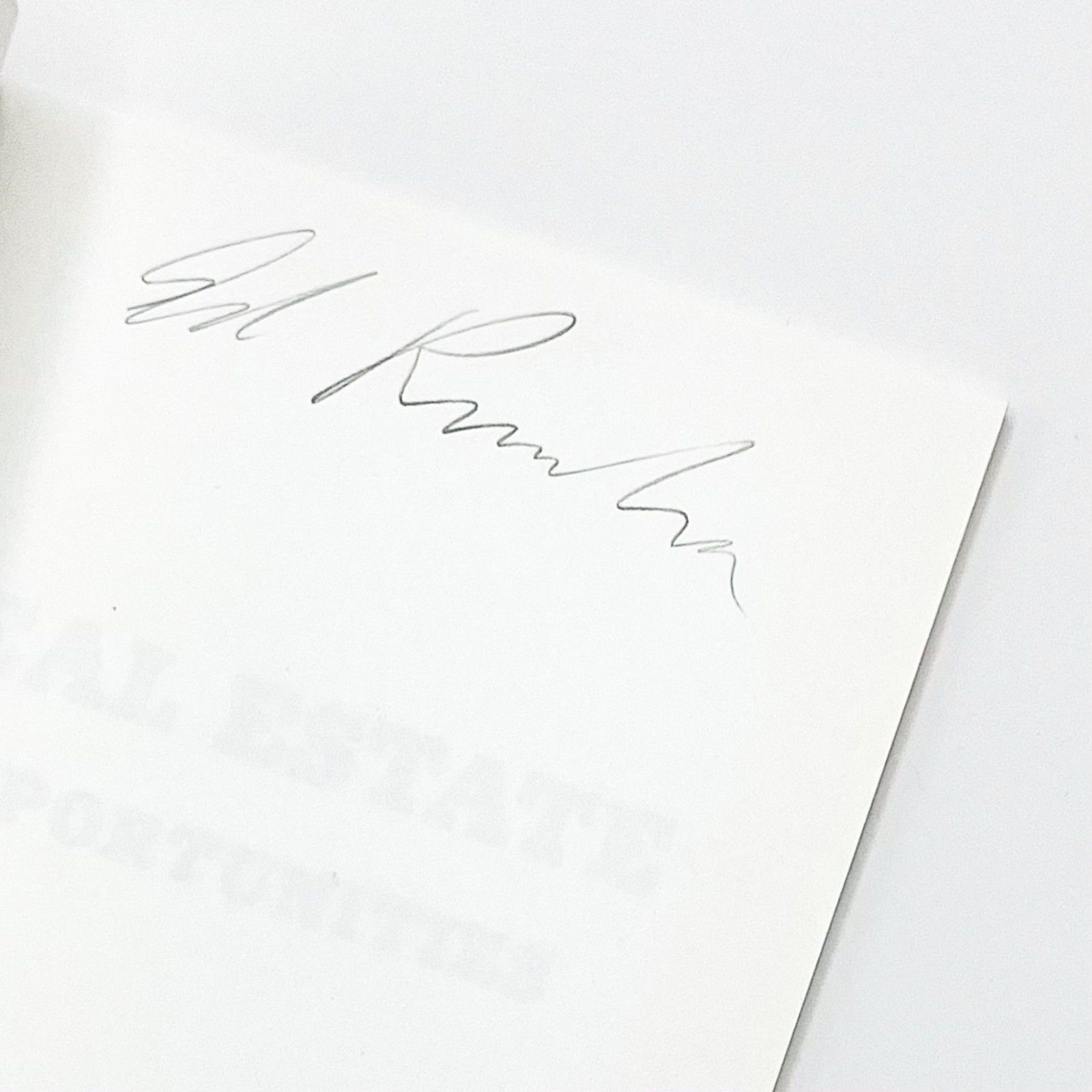 Edward Ruscha / REAL ESTATE OPPORTUNITIES Signed 1st Edition 1970