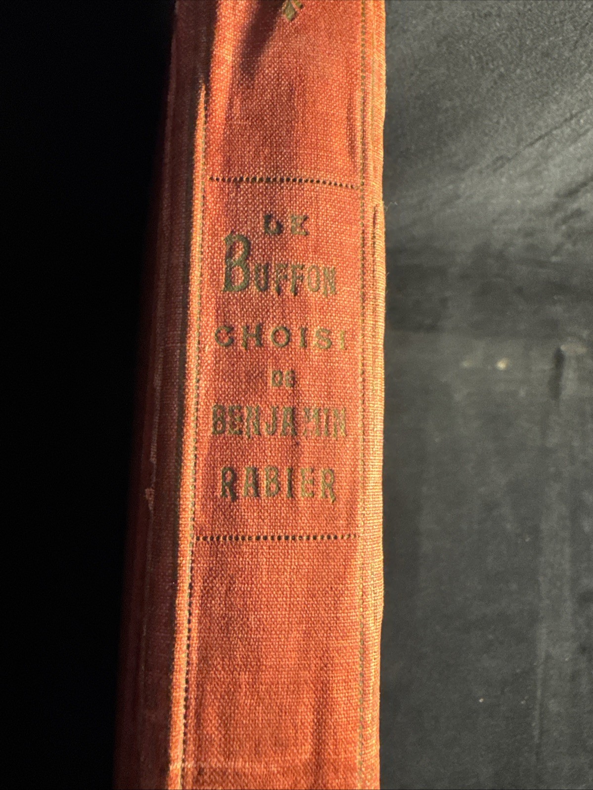 Vintage Hardcover Le Buffon Choisi Benjamin 1924 French Book Paris