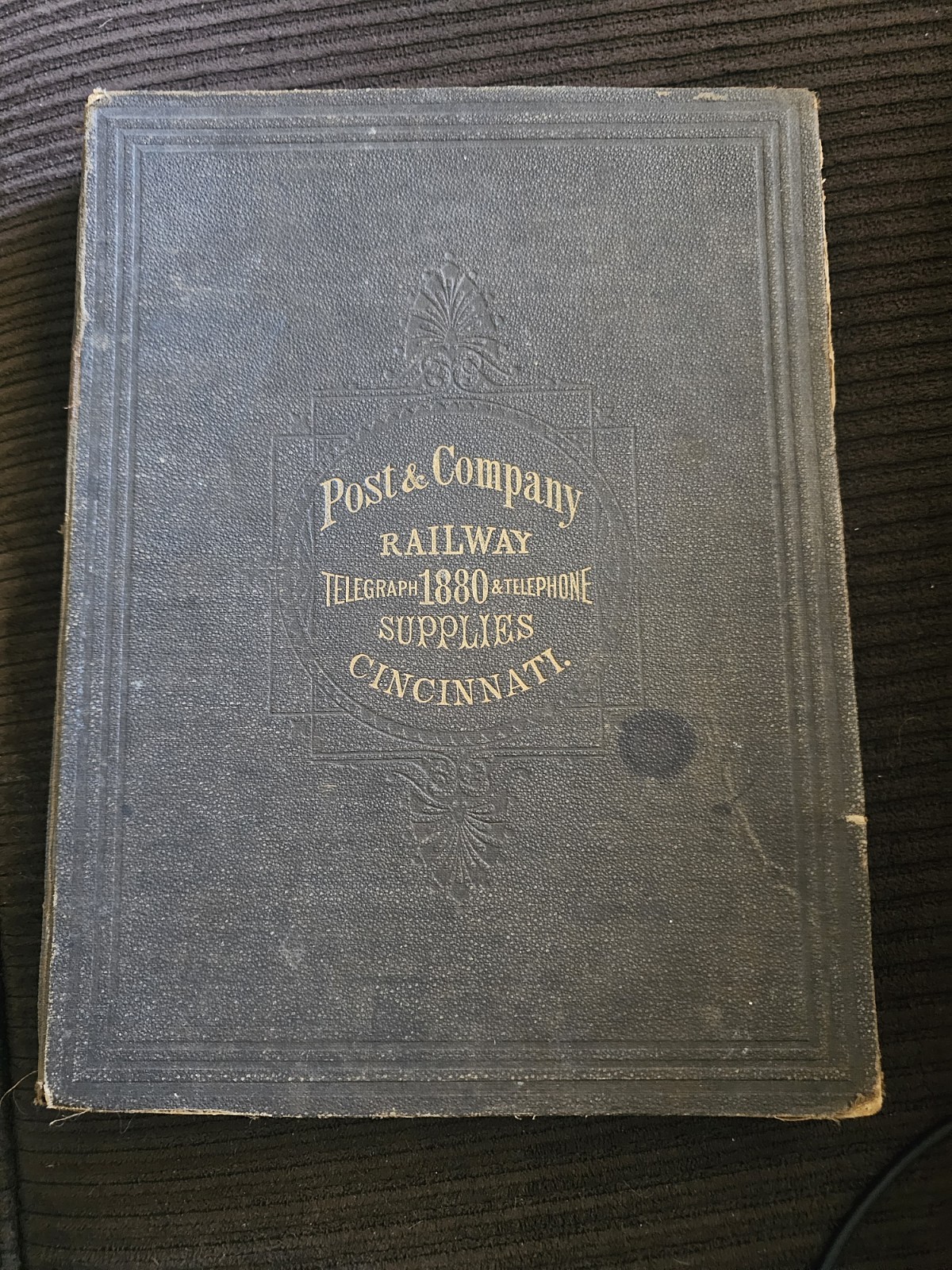Post & Company Railway Telegraph & Telephone Supply 1880 Epherema Scrapbook OOAK