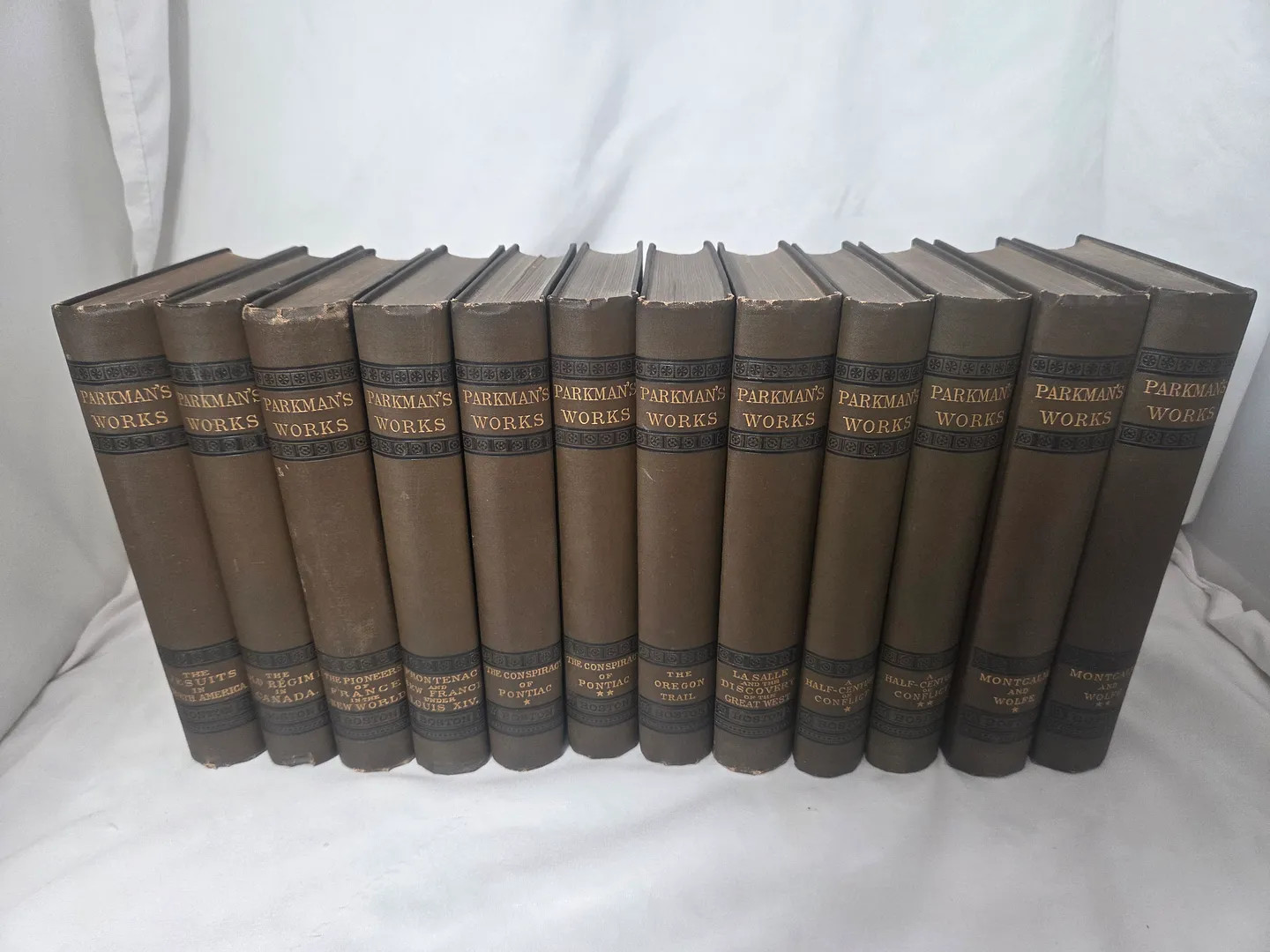 Francis Parkman’s Works 12 Volume Set; Francis Parkman