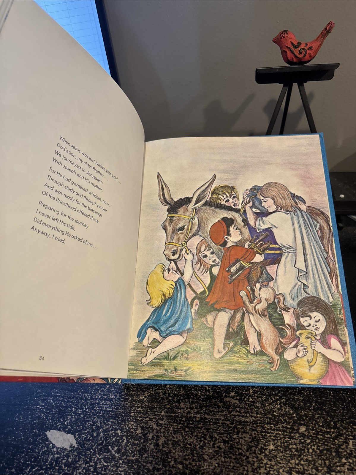 When He Comes Again Illustrated Children’s Book 1970 HC Edition