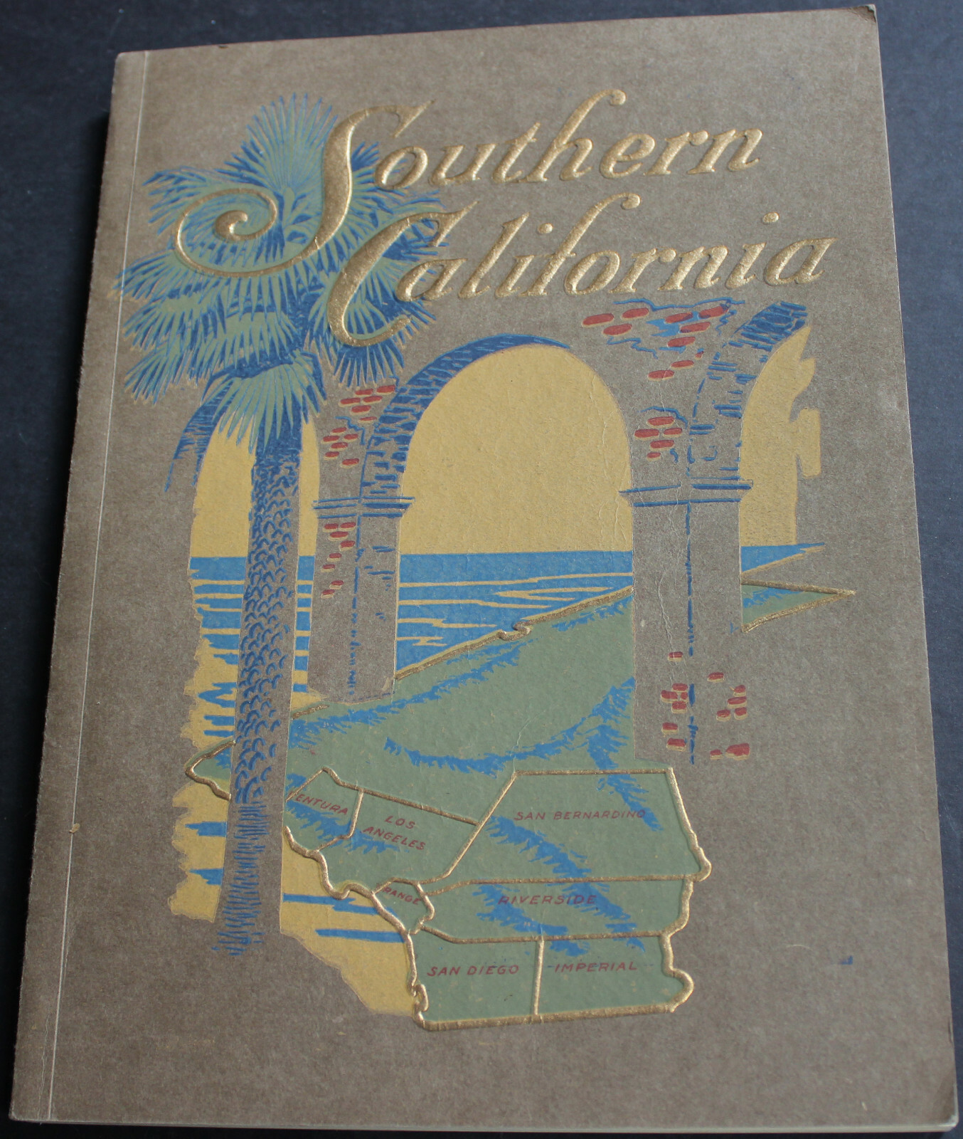 Rare Antique Southern California 1914 Illustrated Scarce Orange County Ventura +