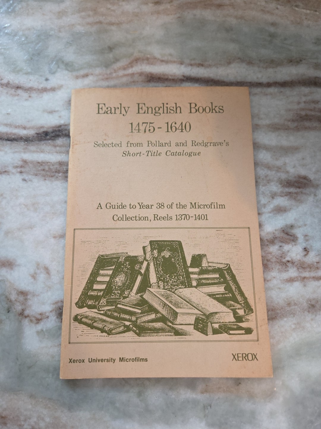 early english books 1475-1640 Guide to Microfilm Xerox University 1974