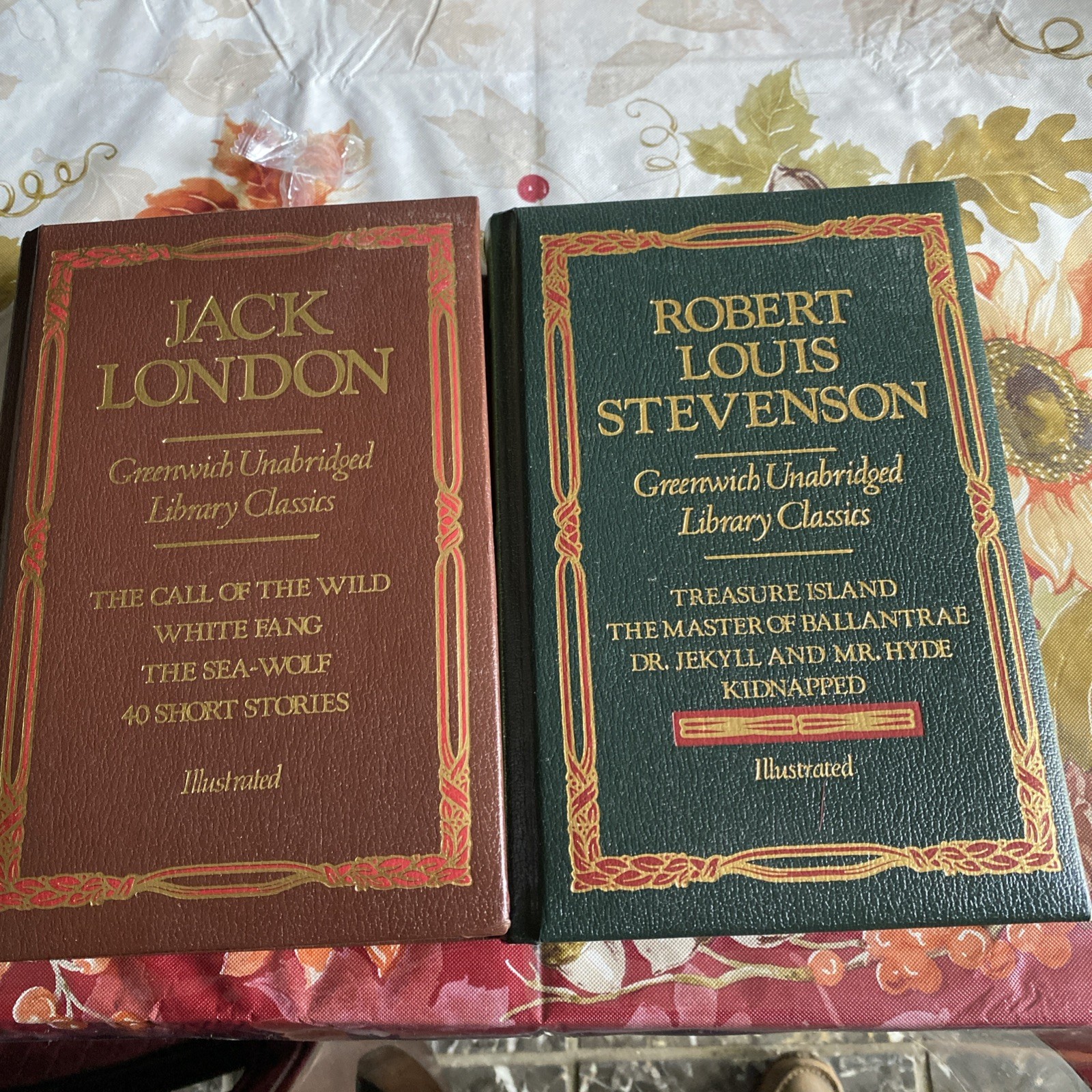 2- Chatham River Press Bks JACK LONDON & Stevenson both in EX condition