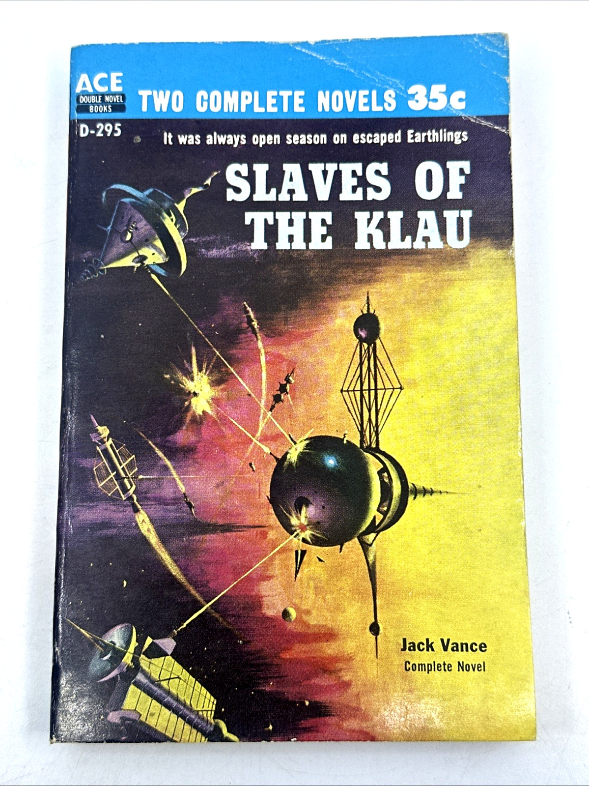 Ace Double D-295: Jack Vance: BIG PLANET/SLAVES OF THE KLAU 1958, G cond.