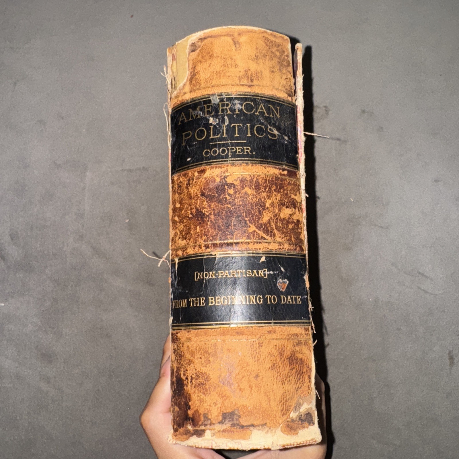 American Politics Non-Partisan Great Speeches 1890 by Cooper & Fenton Leather