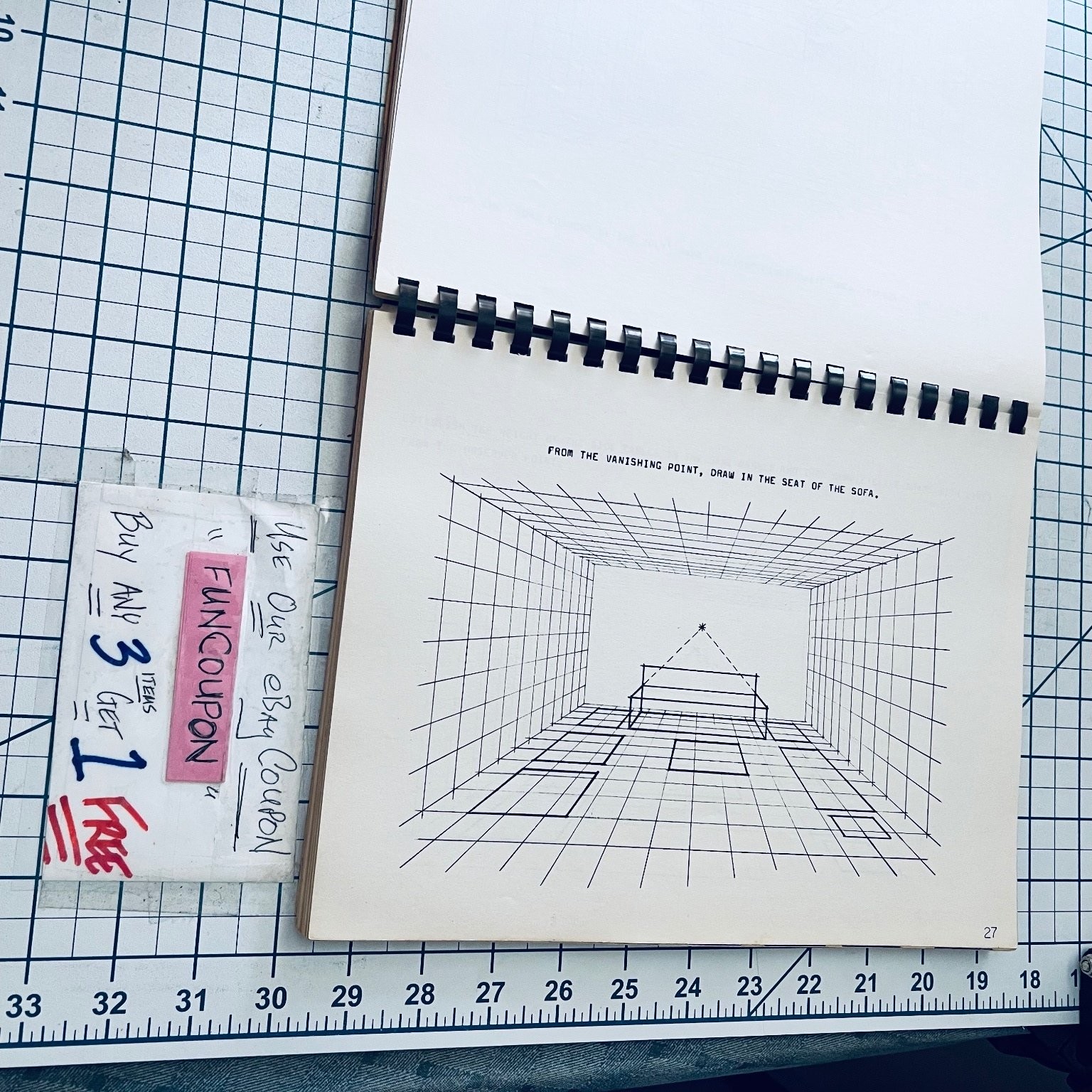 PERSPECTIVE DRAWING MADE SO EASY Lee Anderson 1971 Art Graphic Design Vintage
