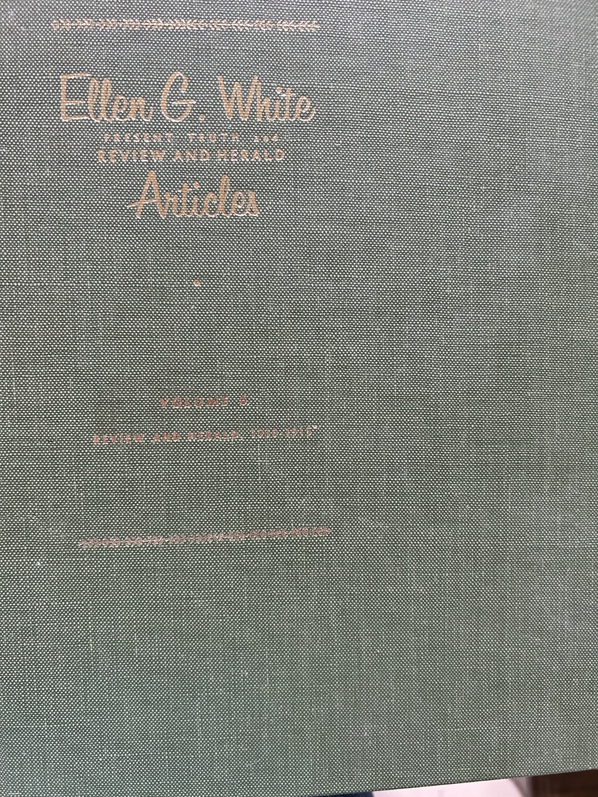 COMPLETE SET Ellen G White Present Truth & Review and Herald Articles Vols 1-6