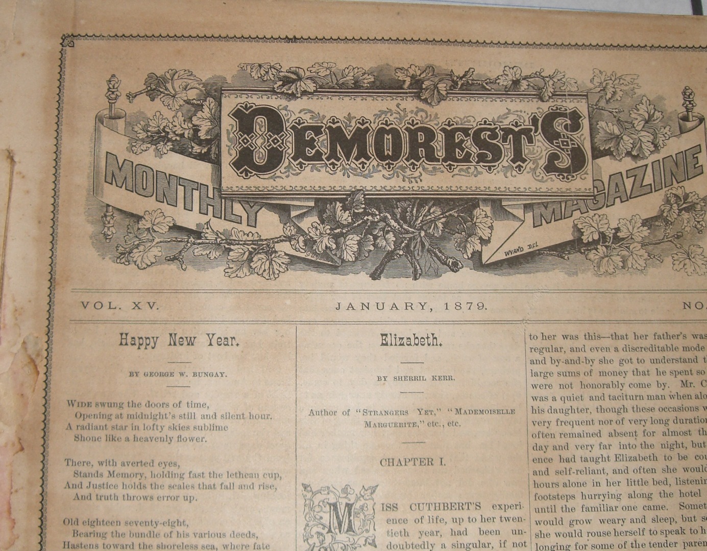 Demorest Magazine 1879-VOLUME XV Jan.- Dec. VICTORIAN illustrated grp.#4