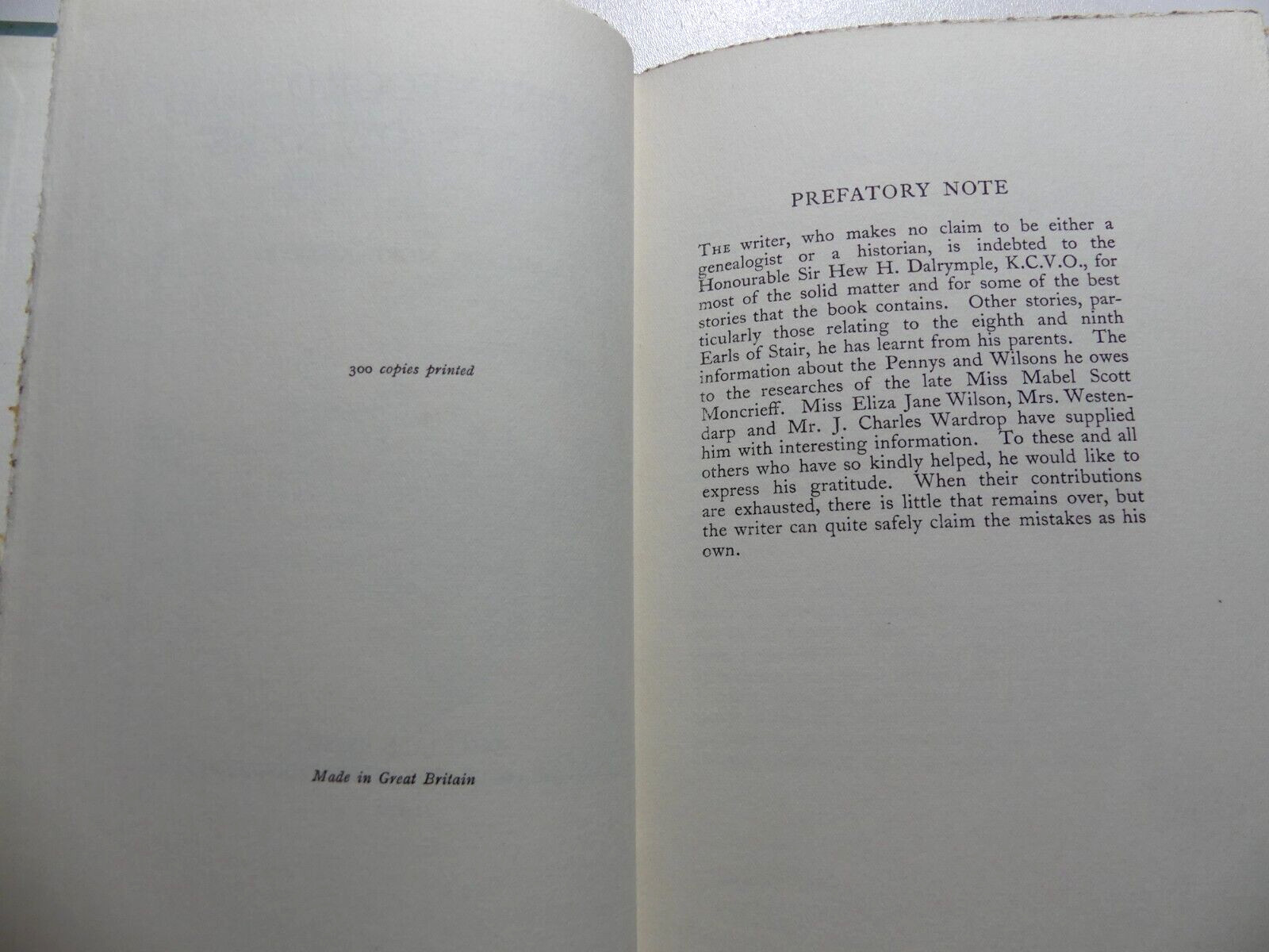 Oxenfoord & Its Owners 1932 Hamilton More Nisbett Limited To 300 Copies Edinburg