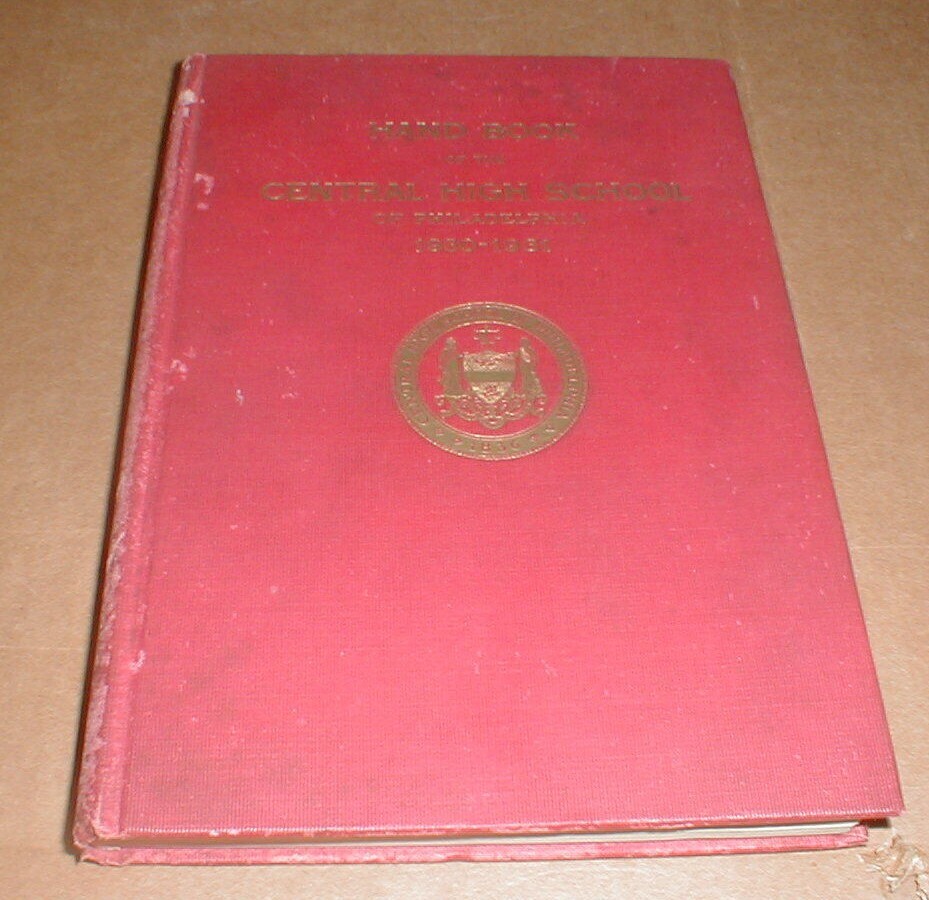 1928-1933 Central High School Philadelphia PA Handbooks NOT Yearbooks 3 Book Lot