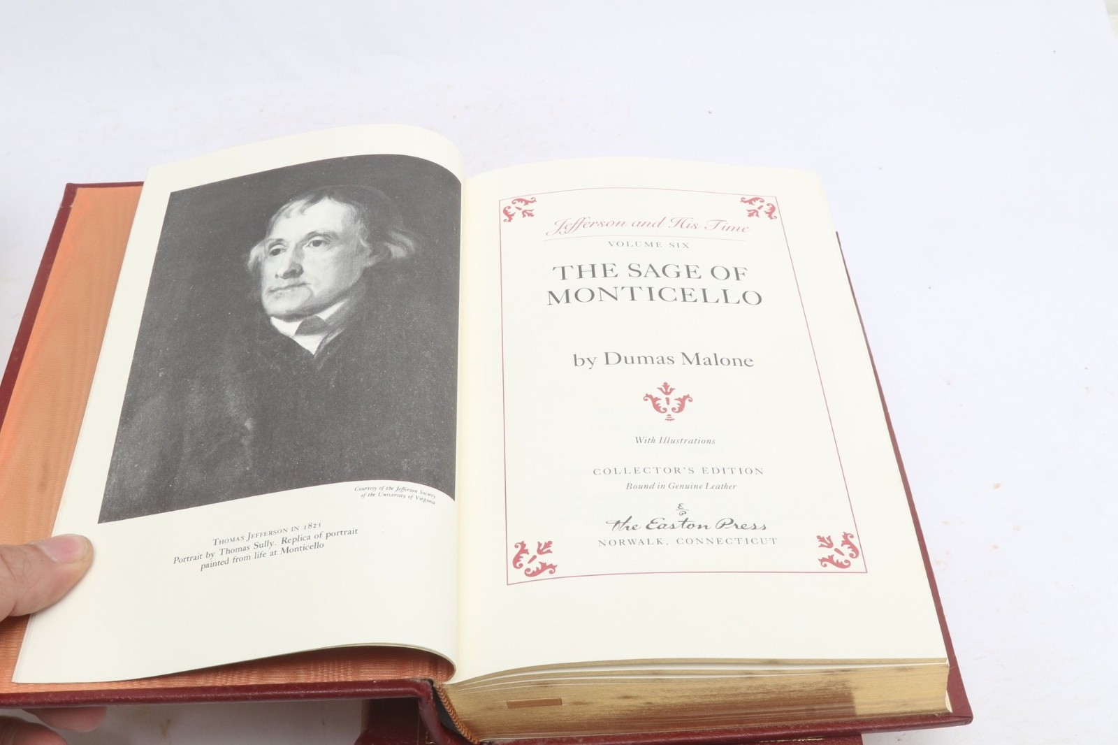 Jefferson And His Time by Dumas Malone 6 Volumes (Easton Press)