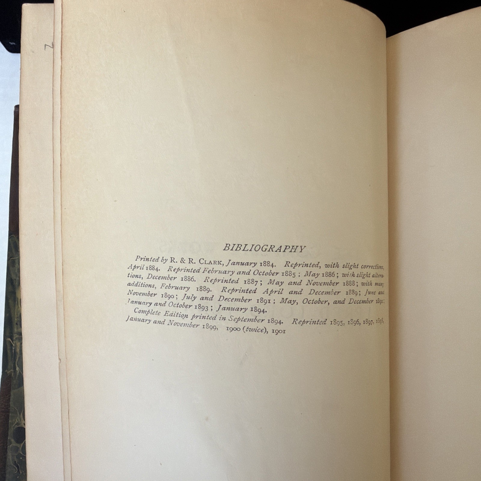Antique Book The Works of Tennyson Poet Laureate 1901 Printing Half Leather