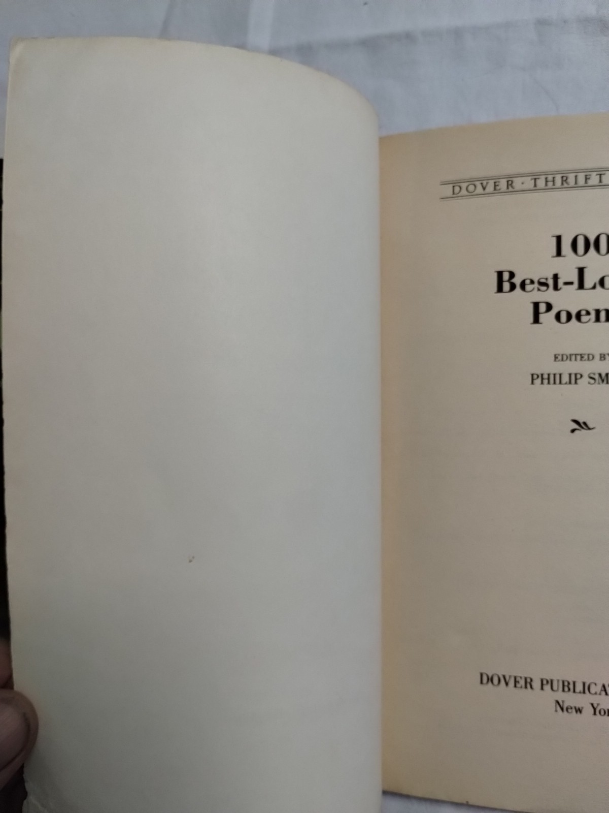 Walt Whitman : Leaves of Grass & 100 Best Loved Poems Lot of 2 Books VTG Dover