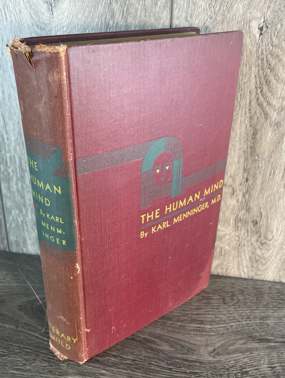 The Human Mind hardcover by Karl Menninger Literary Guild of America 1st ed 1930